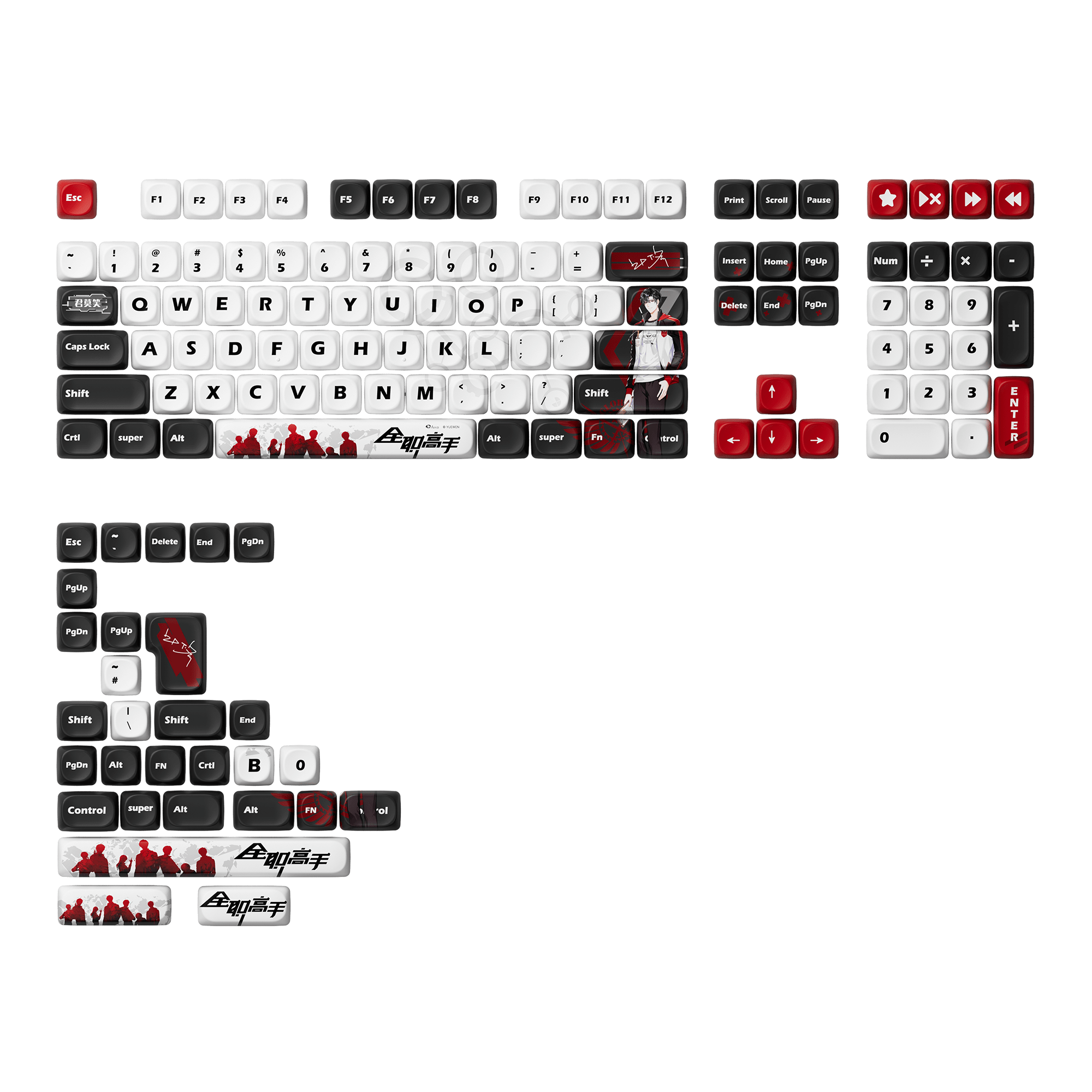 Akko The King's Avatar Keycap Set (137-key)