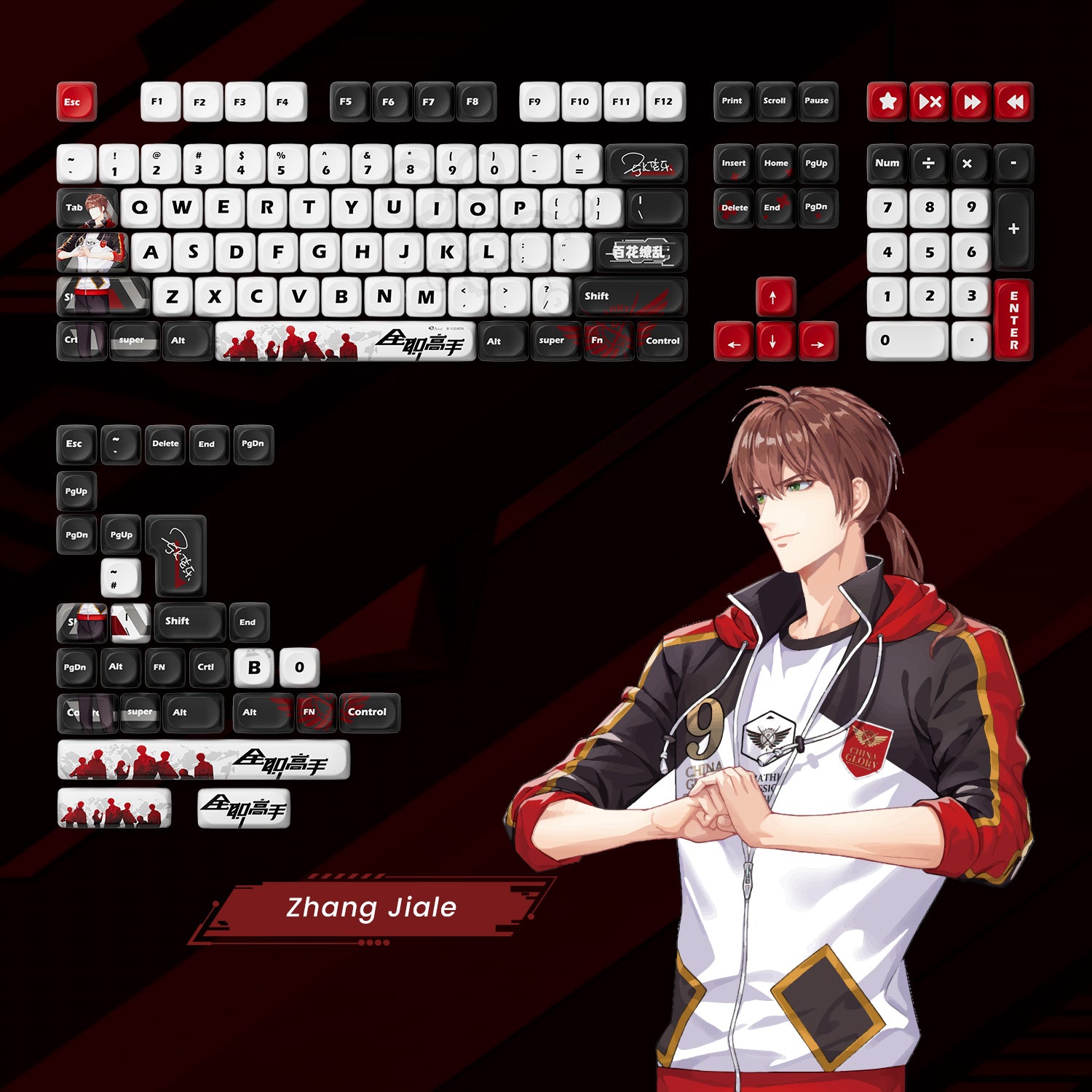 Akko The King's Avatar Keycap Set (137-key)