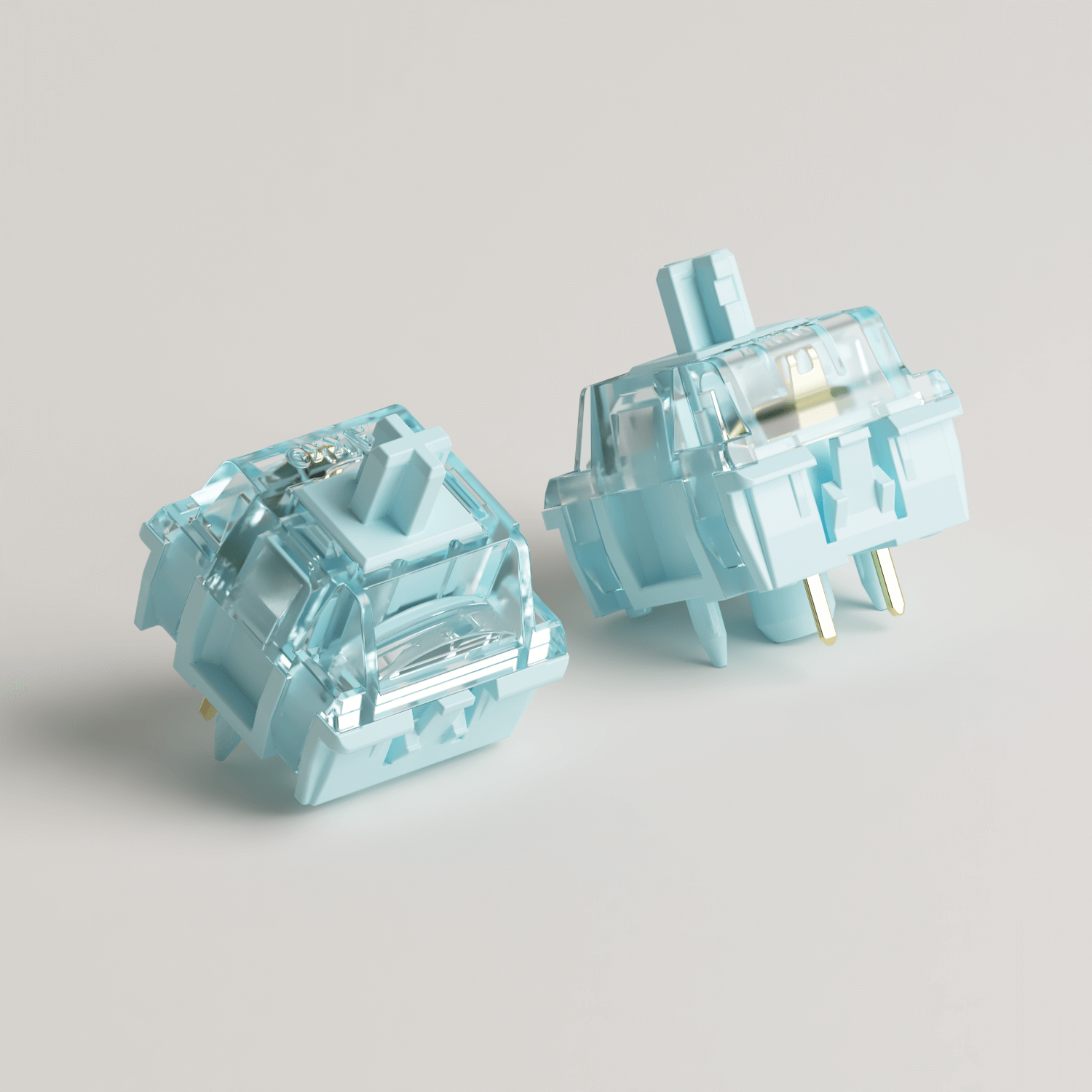 Akko V5 Creamy Blue Pro Switch Side and Led Details