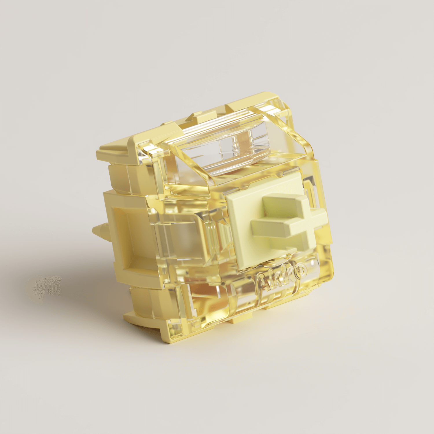 Akko V5 Creamy Yellow Pro Switch Top and Side Details