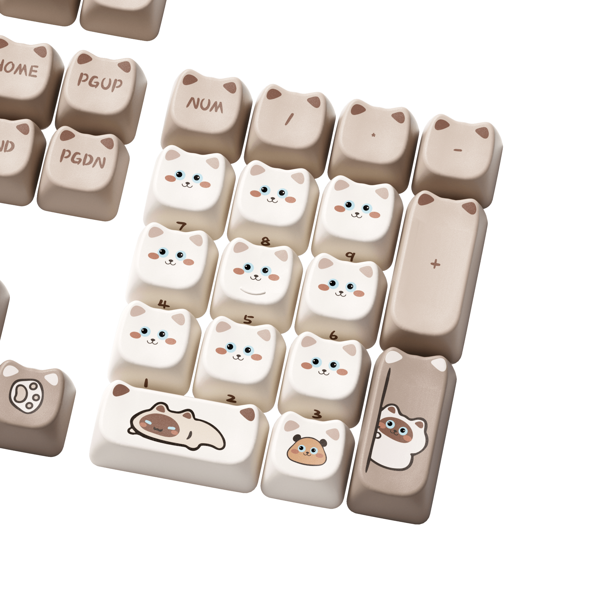 Akko Siamese Cat Keycap Set (142-key)