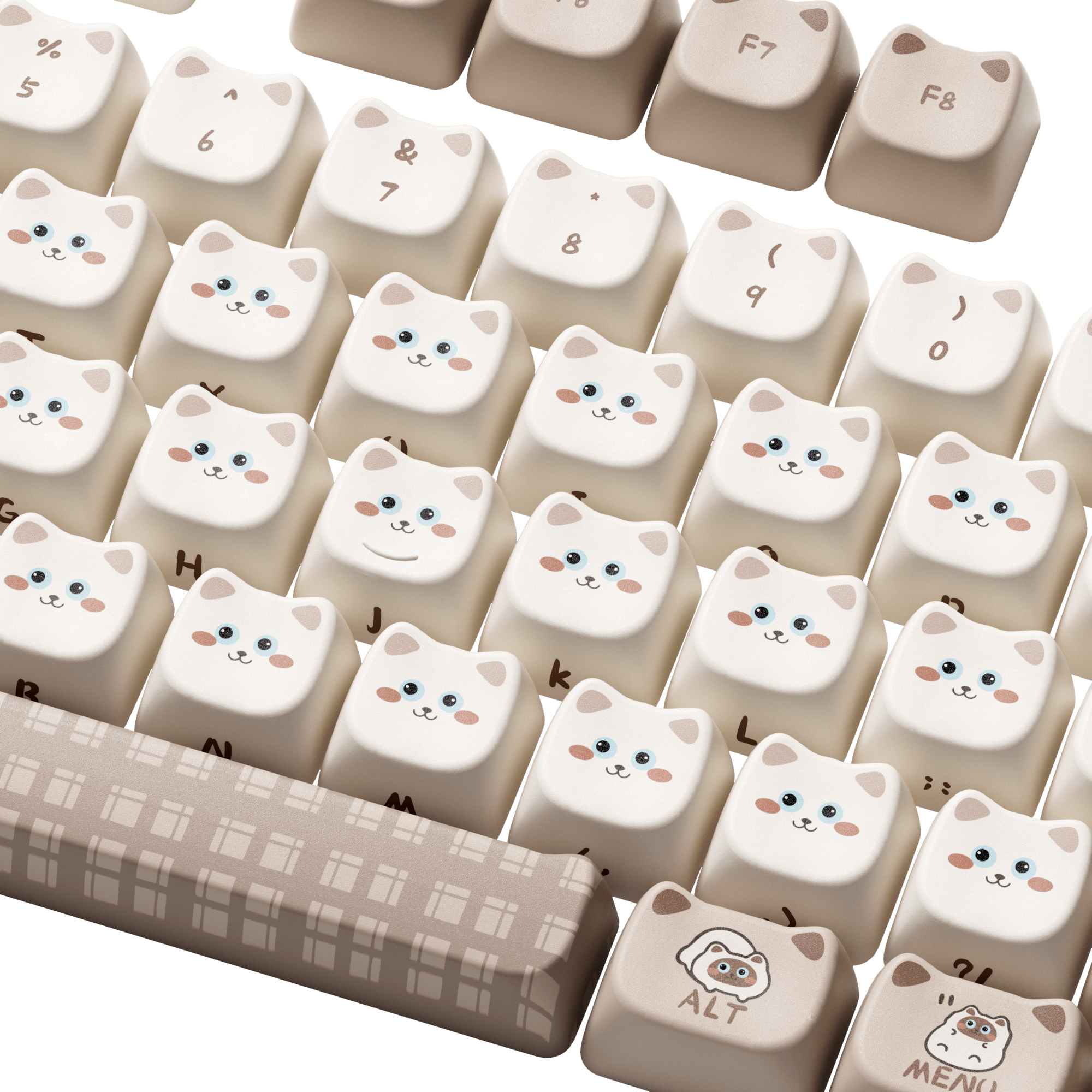 Akko Siamese Cat Keycap Set (142-key)