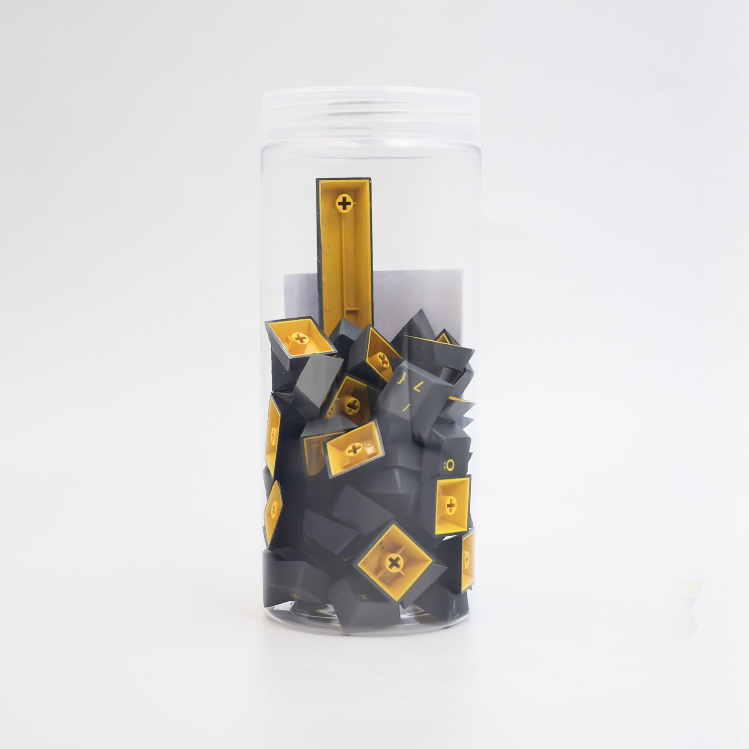 Black & Gold ISO DE Keycap Set (69-key) in the Jar