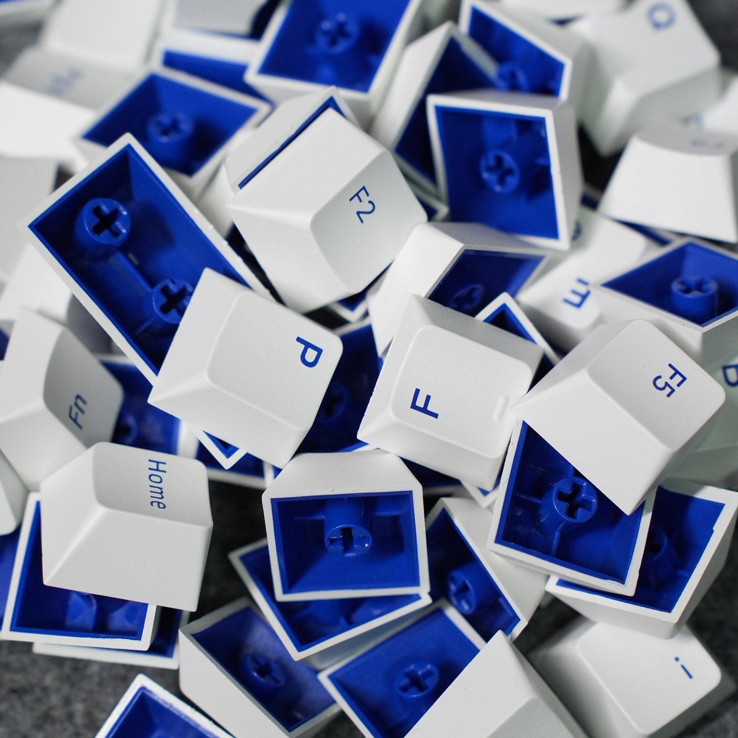 Blue on White ISO Nordic Keycap Set Key Details