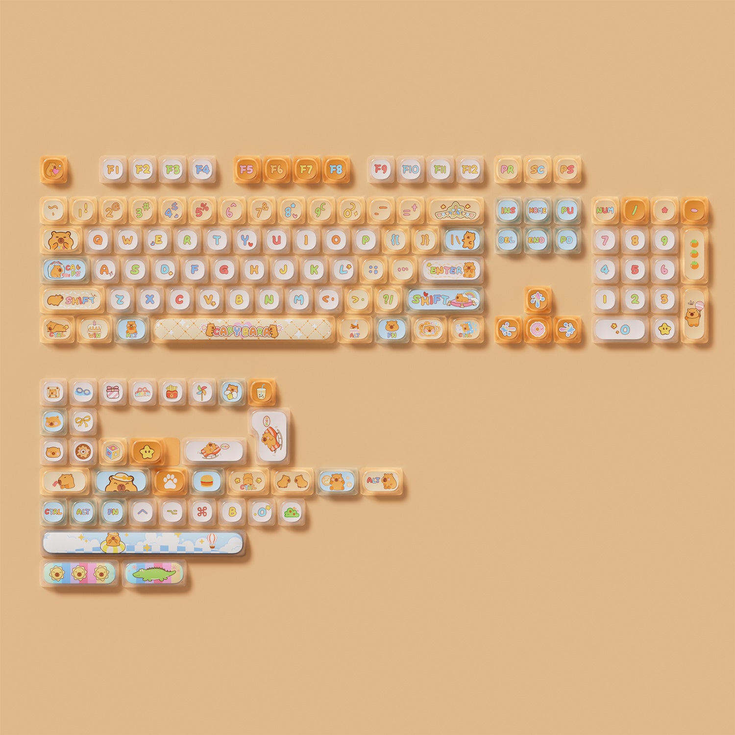 Akko Capybara Keycap Set (142-key)