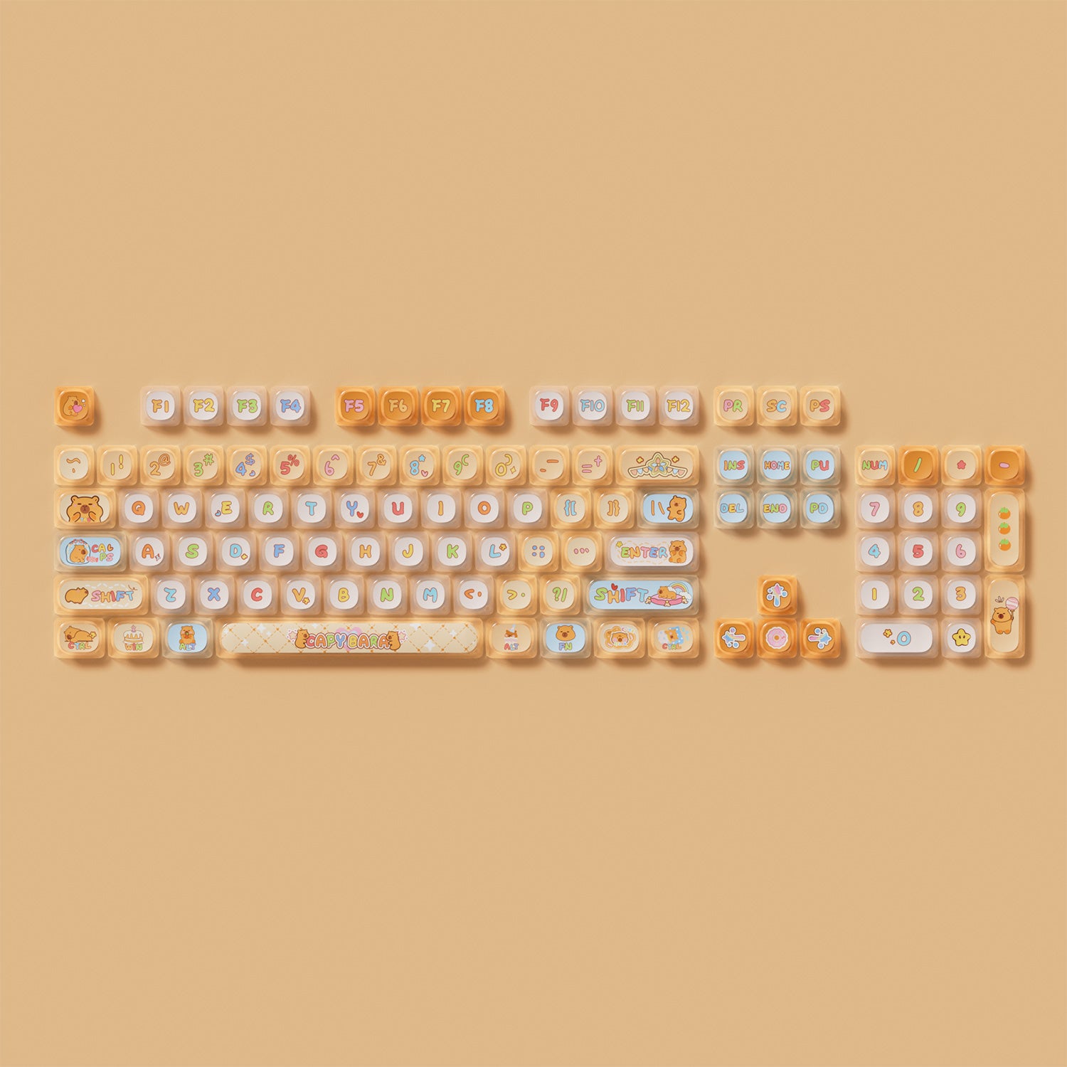 Akko Capybara Keycap Set (142-key)