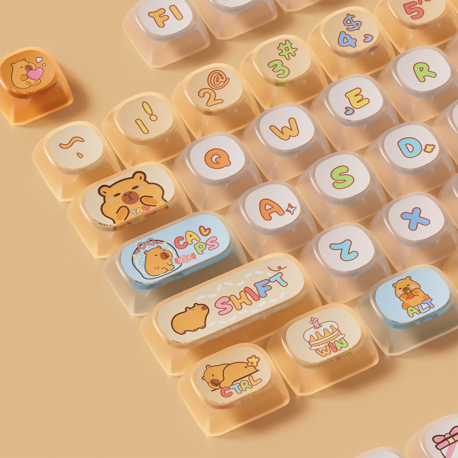 Akko Capybara Keycap Set (142-key)
