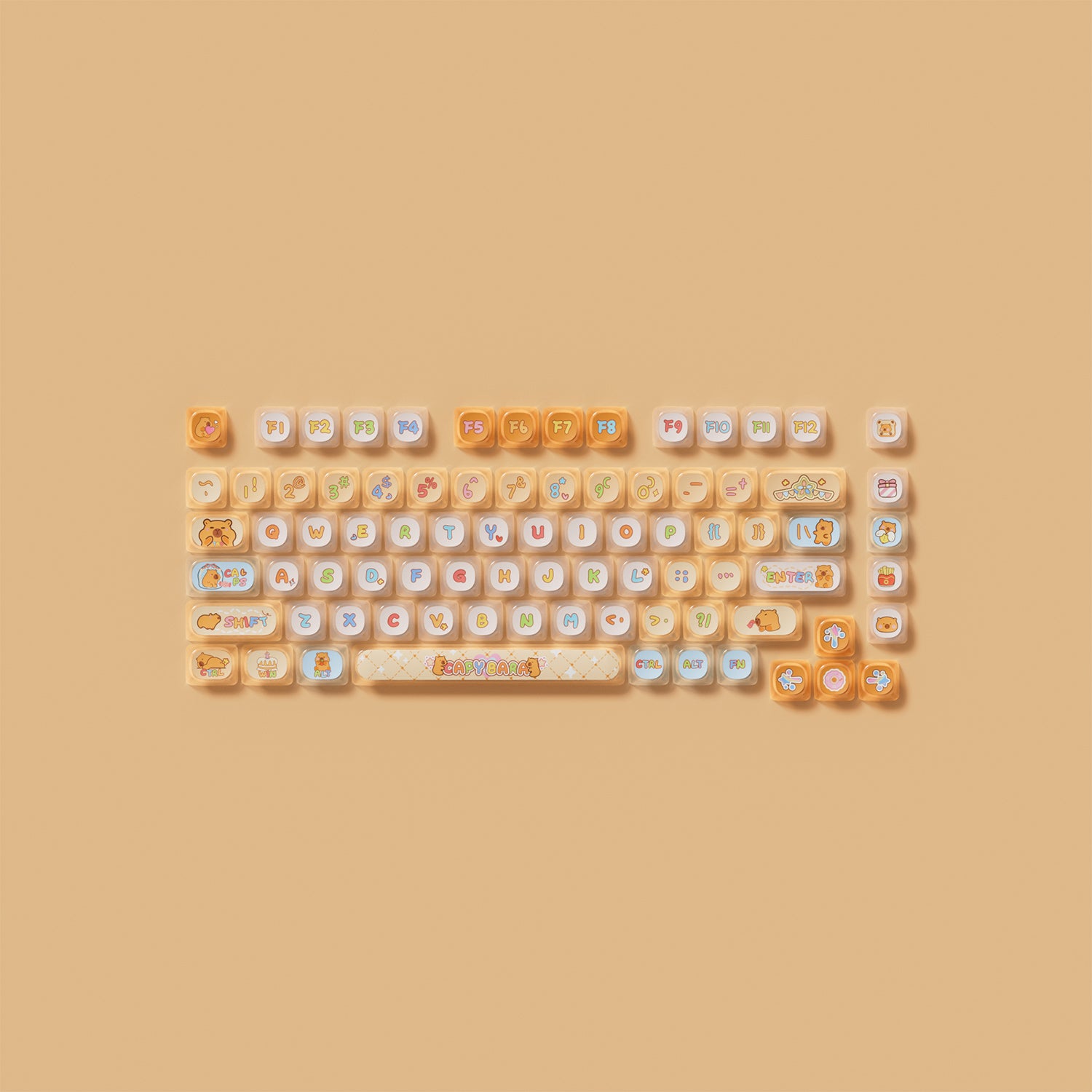 Akko Capybara Keycap Set (142-key)