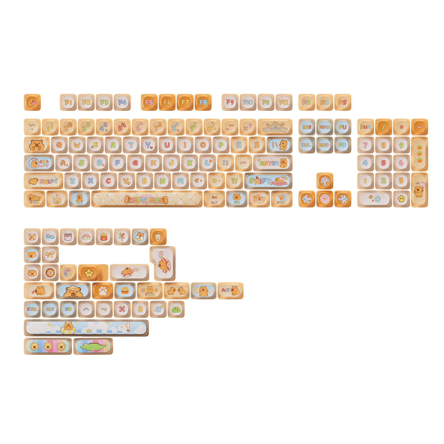 Akko Capybara Keycap Set (142-key)