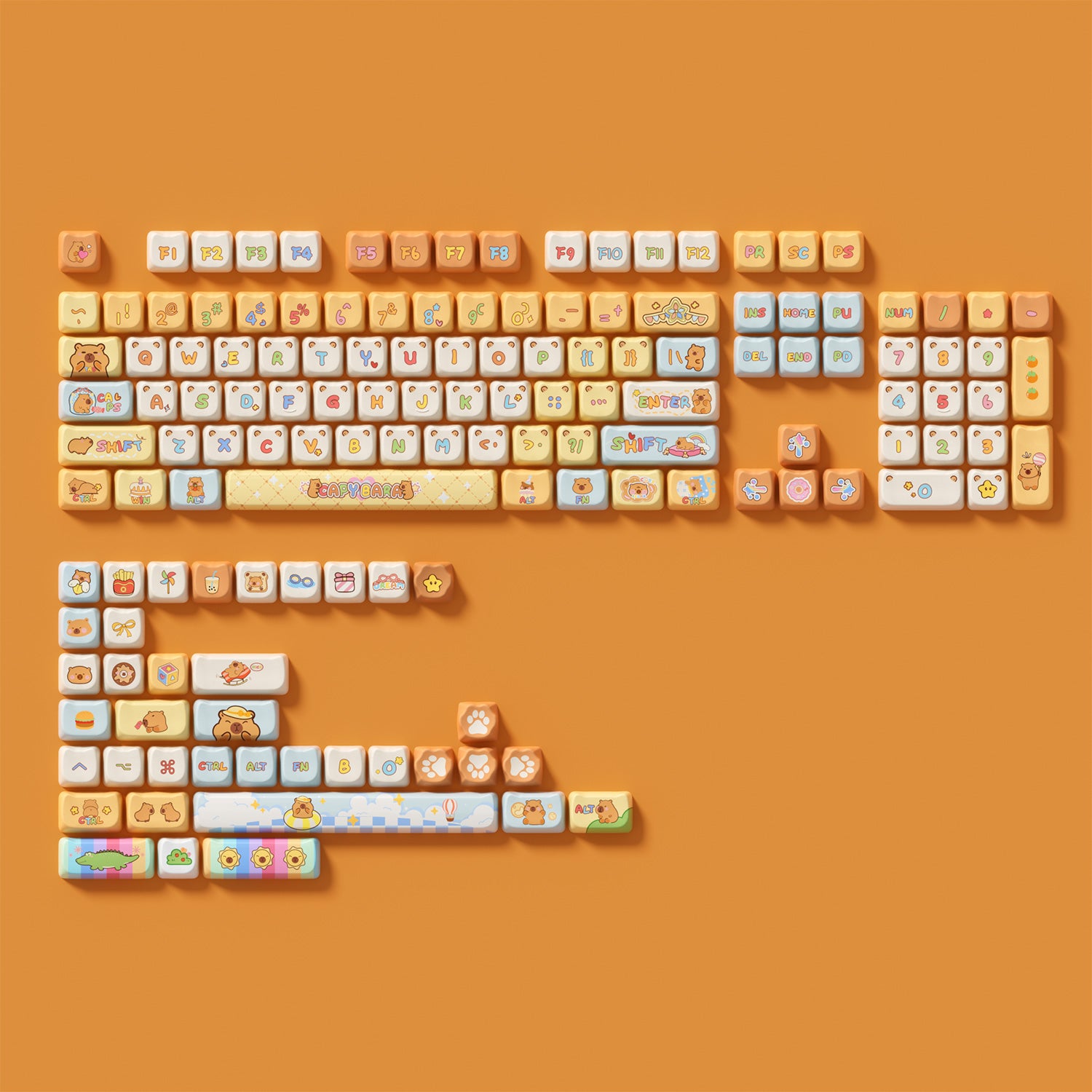Akko Capybara Keycap Set (142-key)