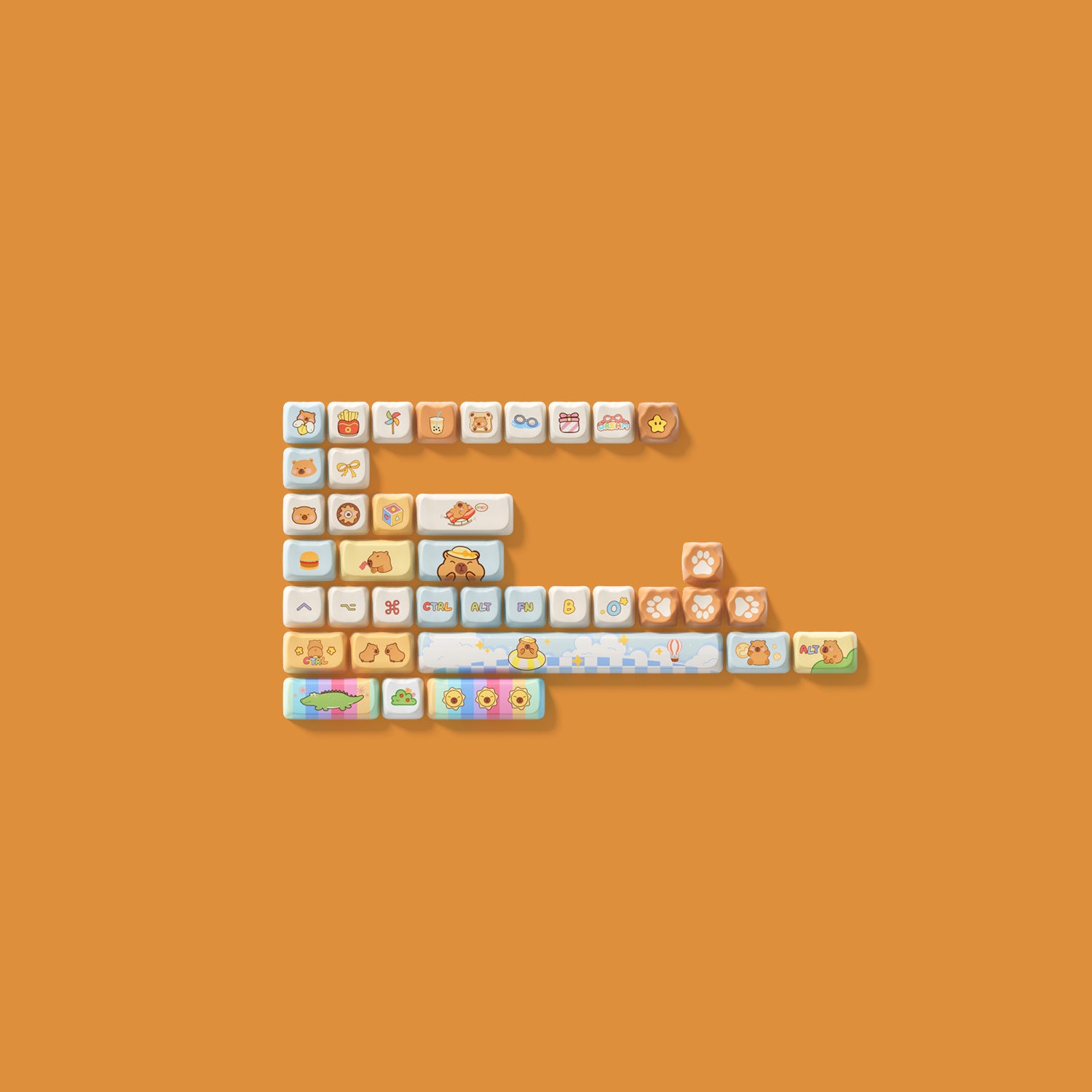 Akko Capybara Keycap Set (142-key)