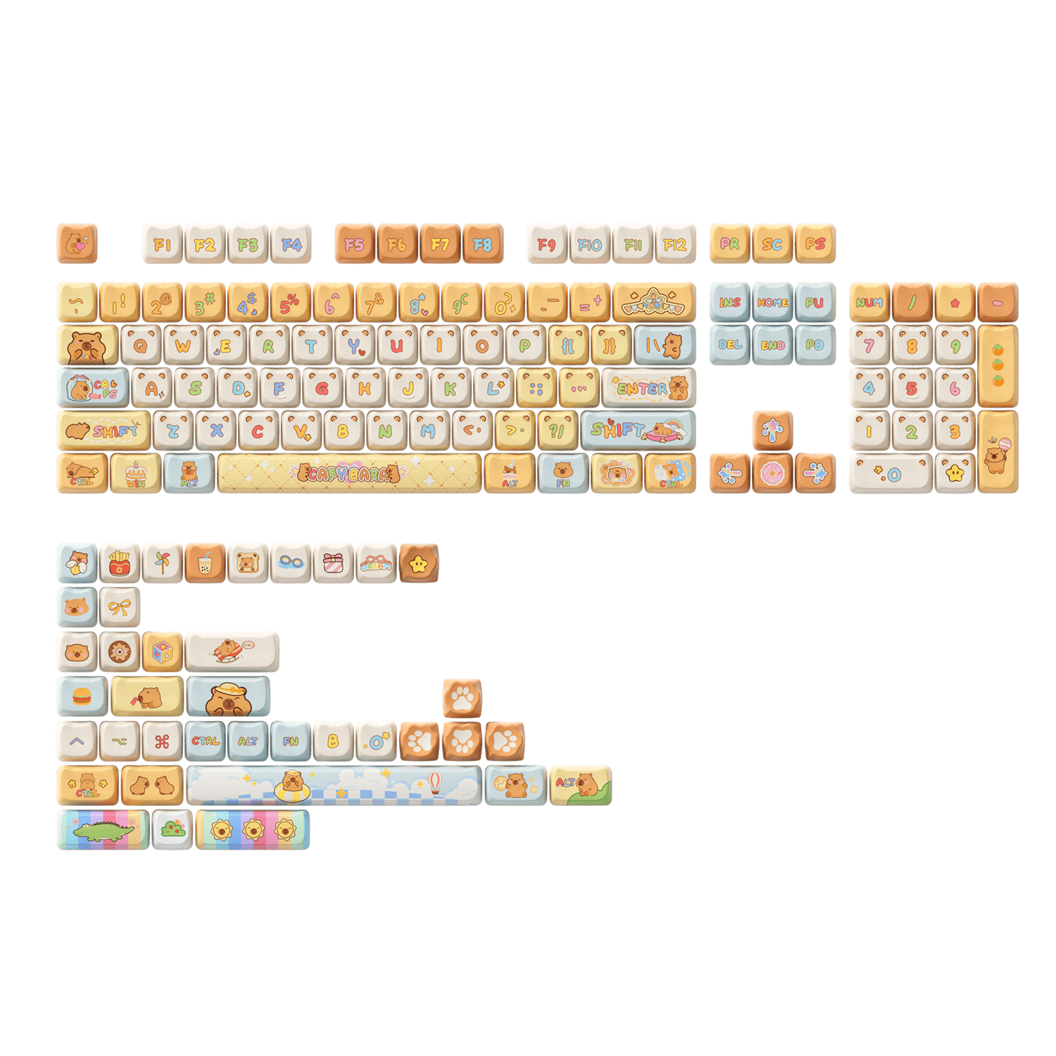 Akko Capybara Keycap Set (142-key)