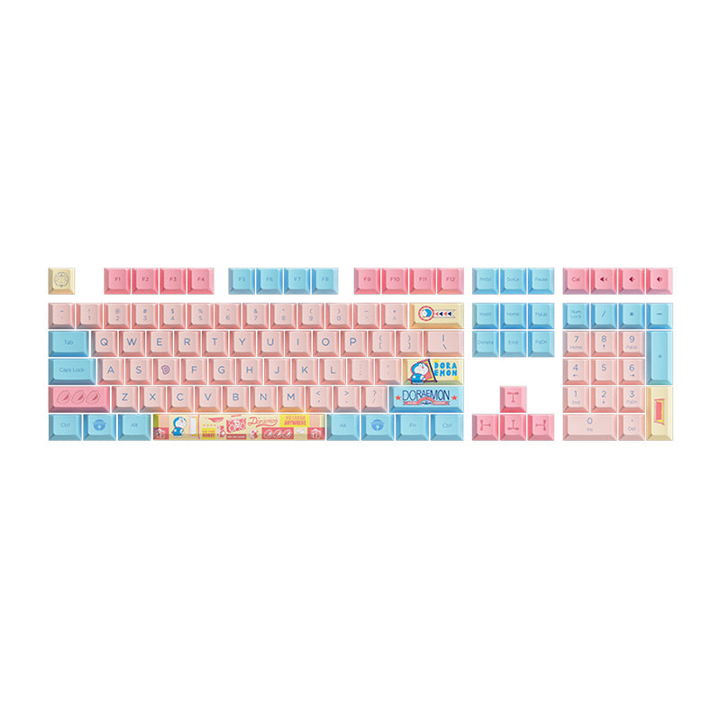 Akko Doraemon Macaron Keycap Set(136-key)