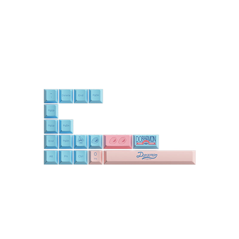 Akko Doraemon Macaron Keycap Set(136-key)