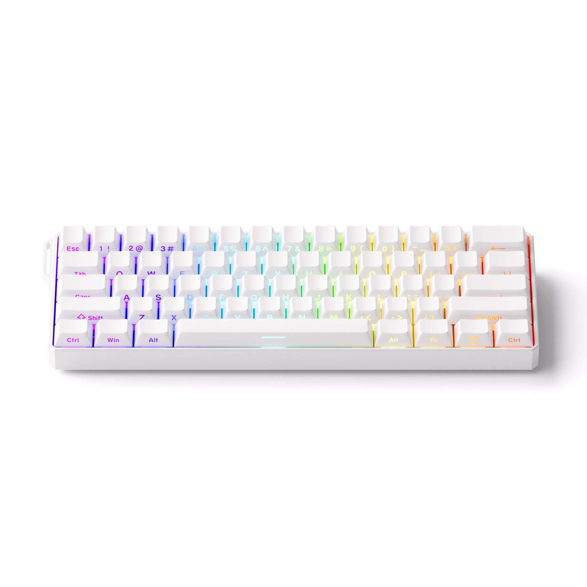 FUN60 Ultra White TMR/HE Magentic Keyboard RGB