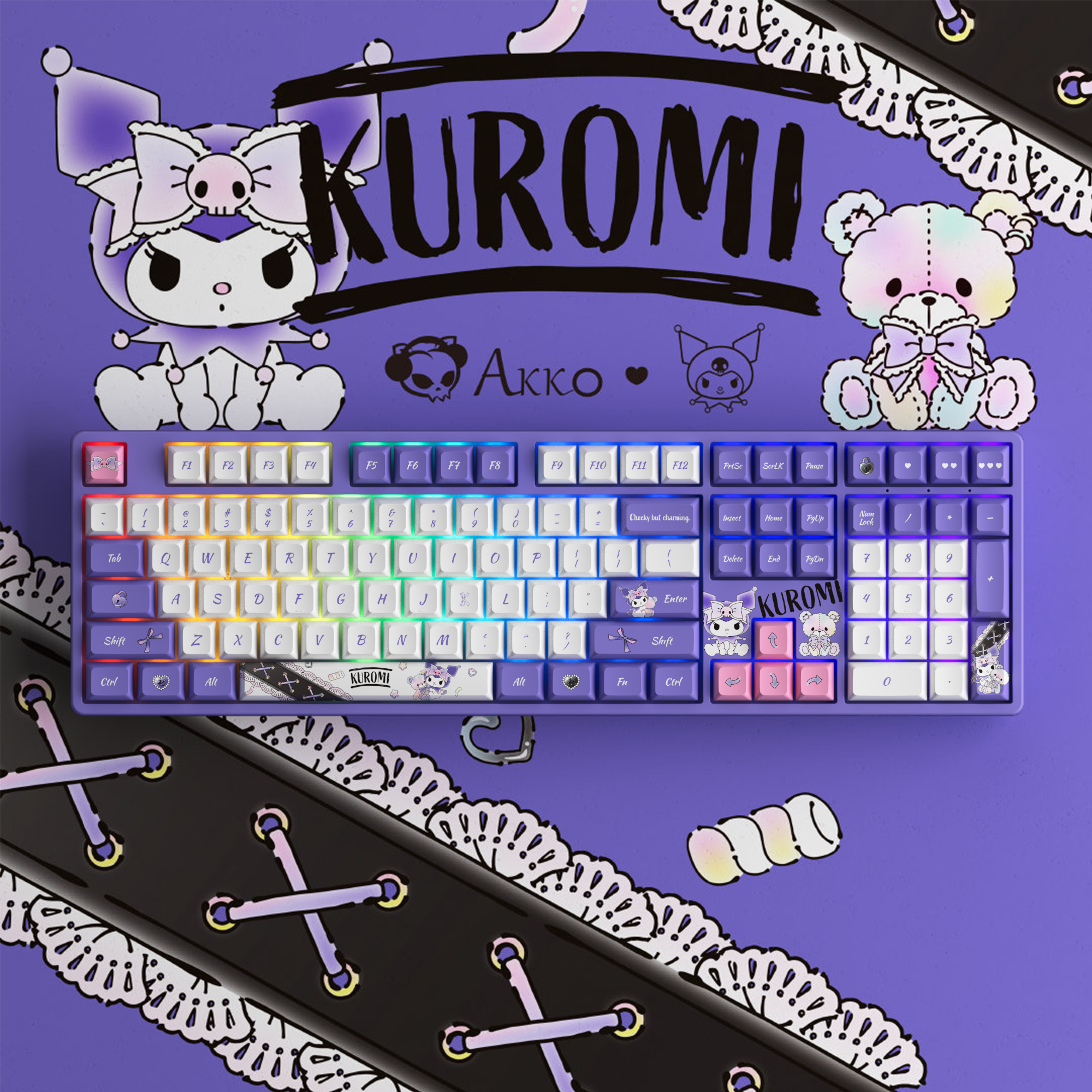 Akko Kuromi Keycap Set