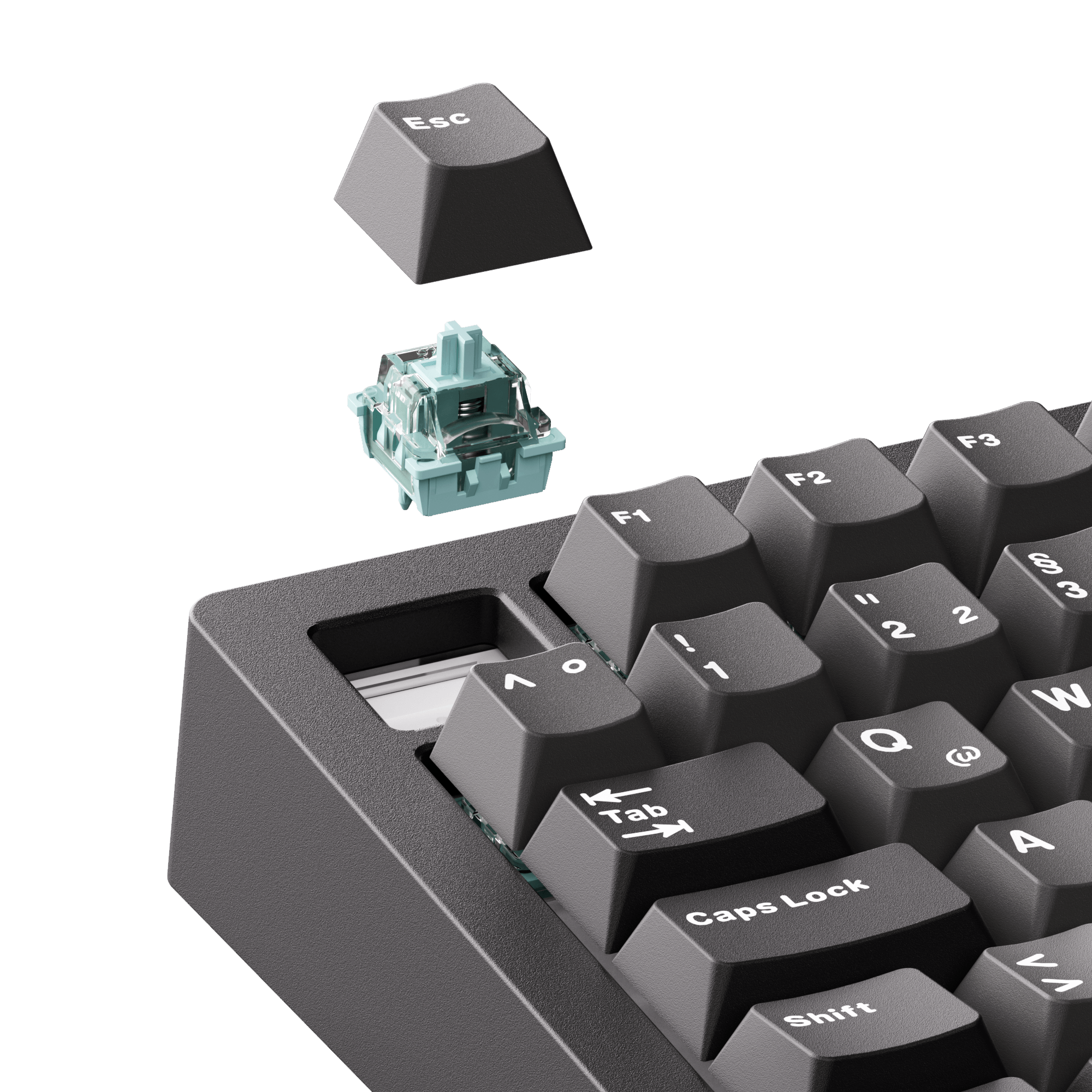 Monsgeek M1 V5 ISO-DE Black Silver Hot Swappable