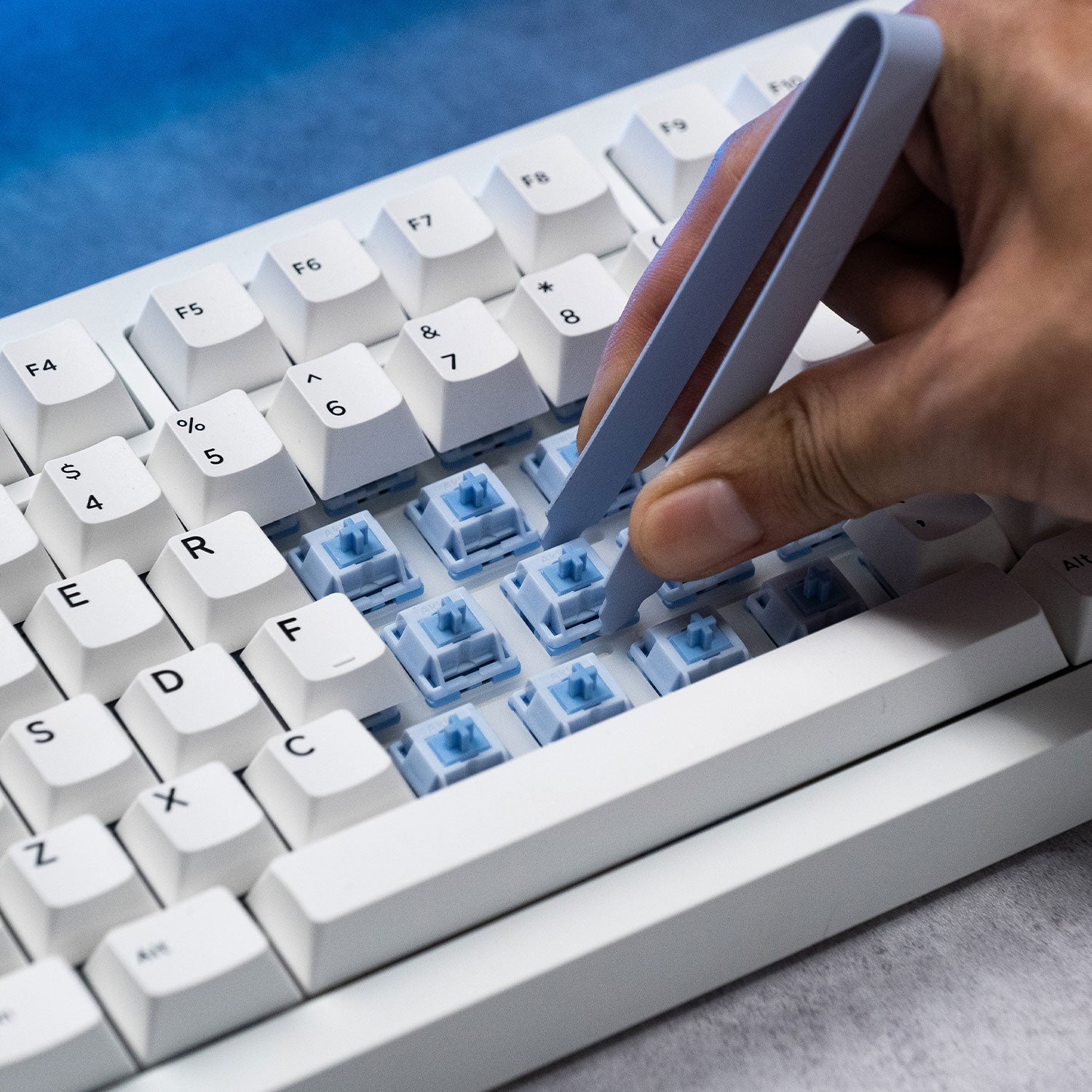 MonsGeek M1 V5- Black on White- Black & Silver