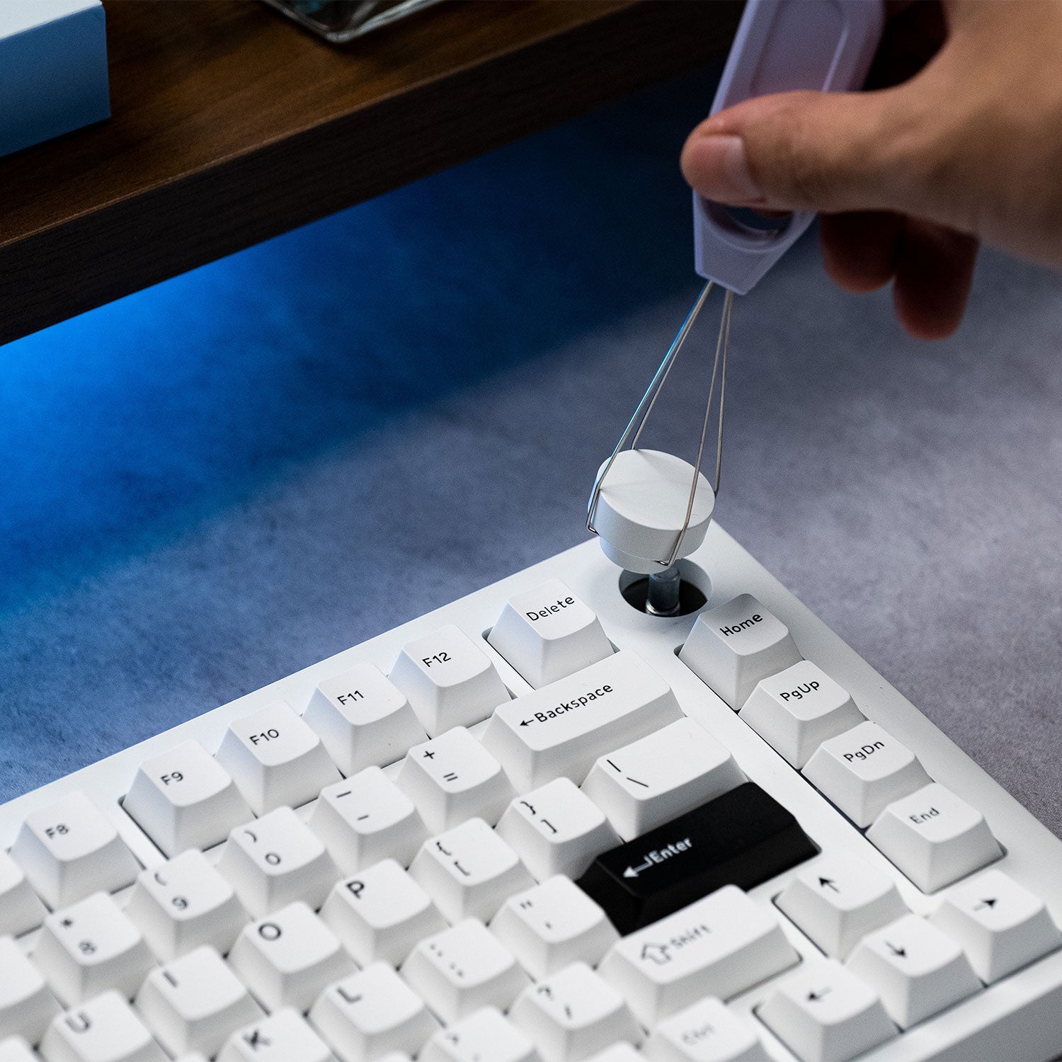 MonsGeek M1 V5- Black on White- Black & Silver