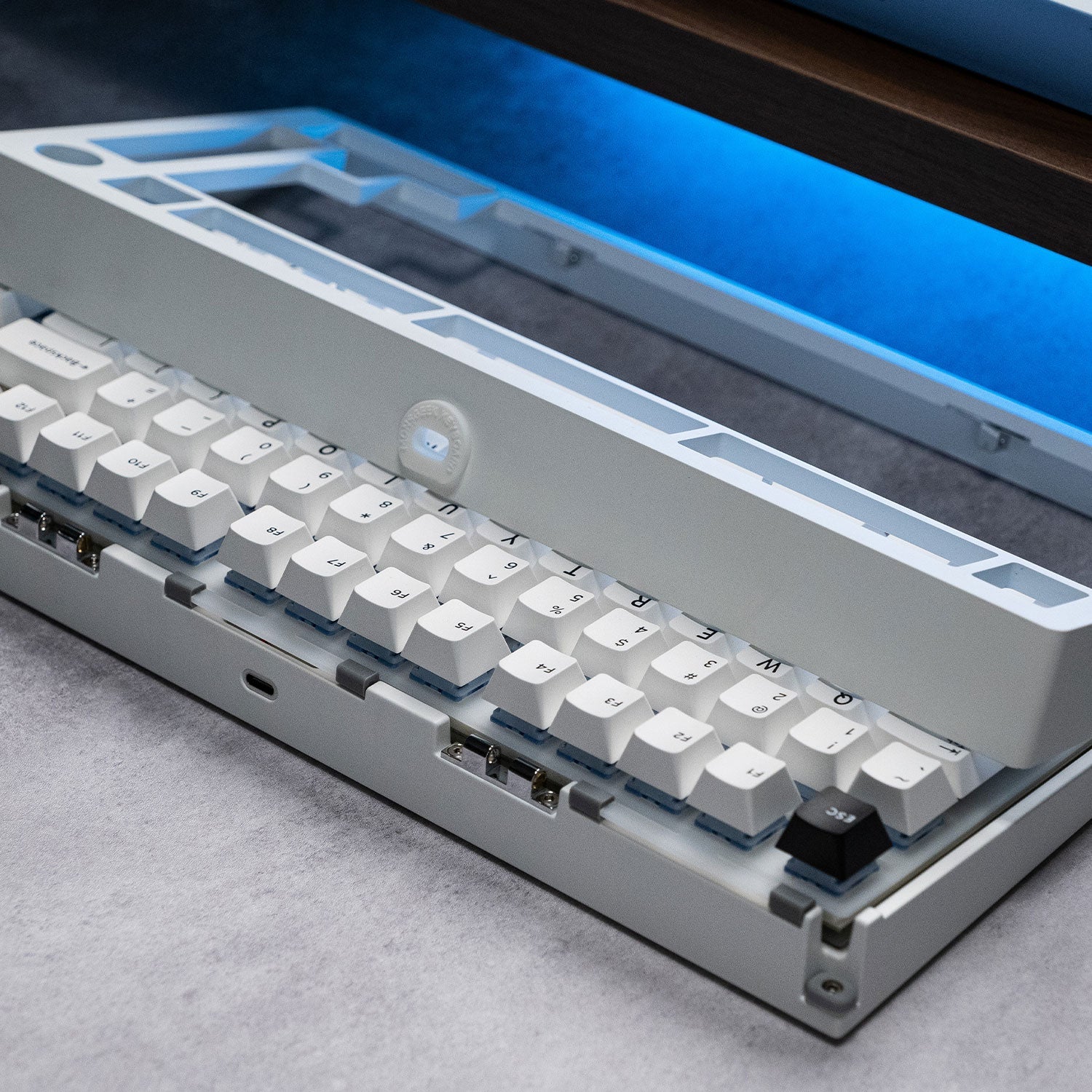 MonsGeek M1 V5- Black on White- Black & Silver