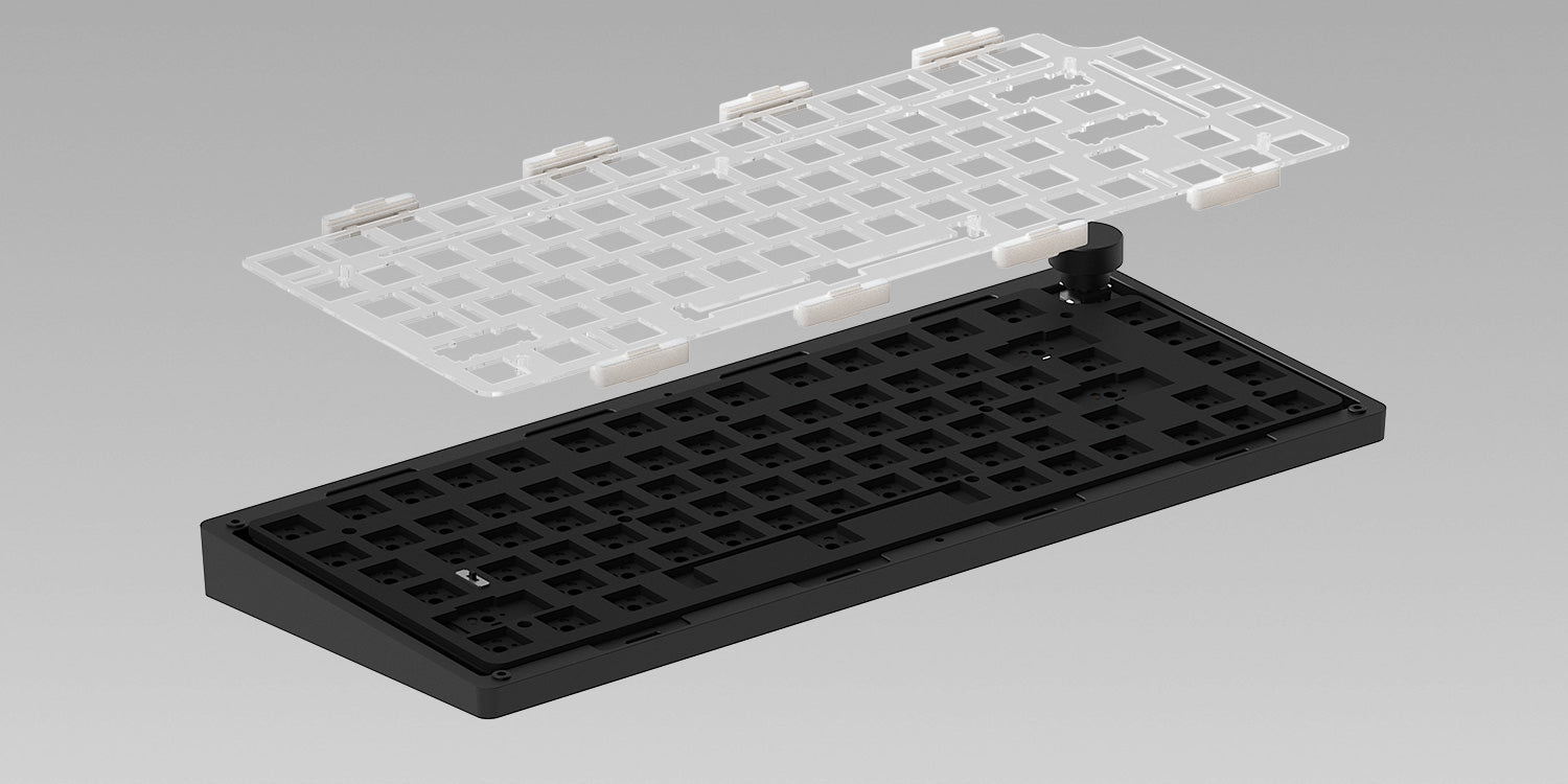 monsgeek m1 v3 iso keyboard 75% keyboard kit polycarbonate plate