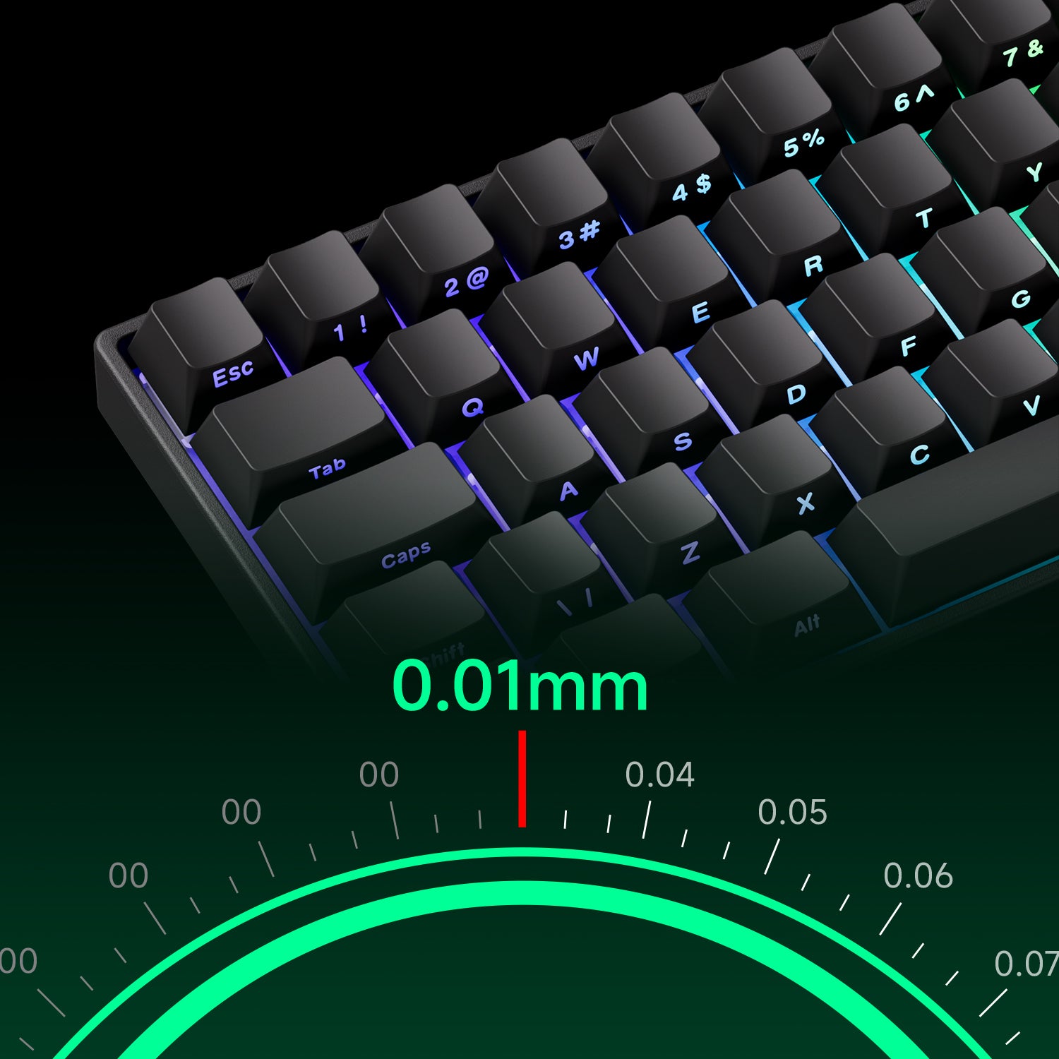 MonsGeek FUN60 PRO ISO HE Magnetic Keyboard Full Rage RT0.01mm