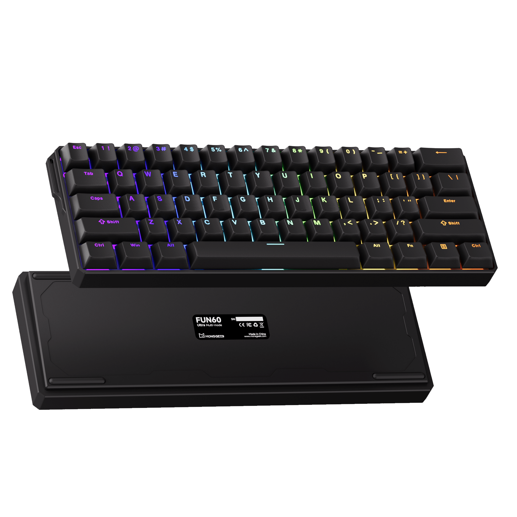 FUN60 Ultra Black TMR/HE Magentic Keyboard Details