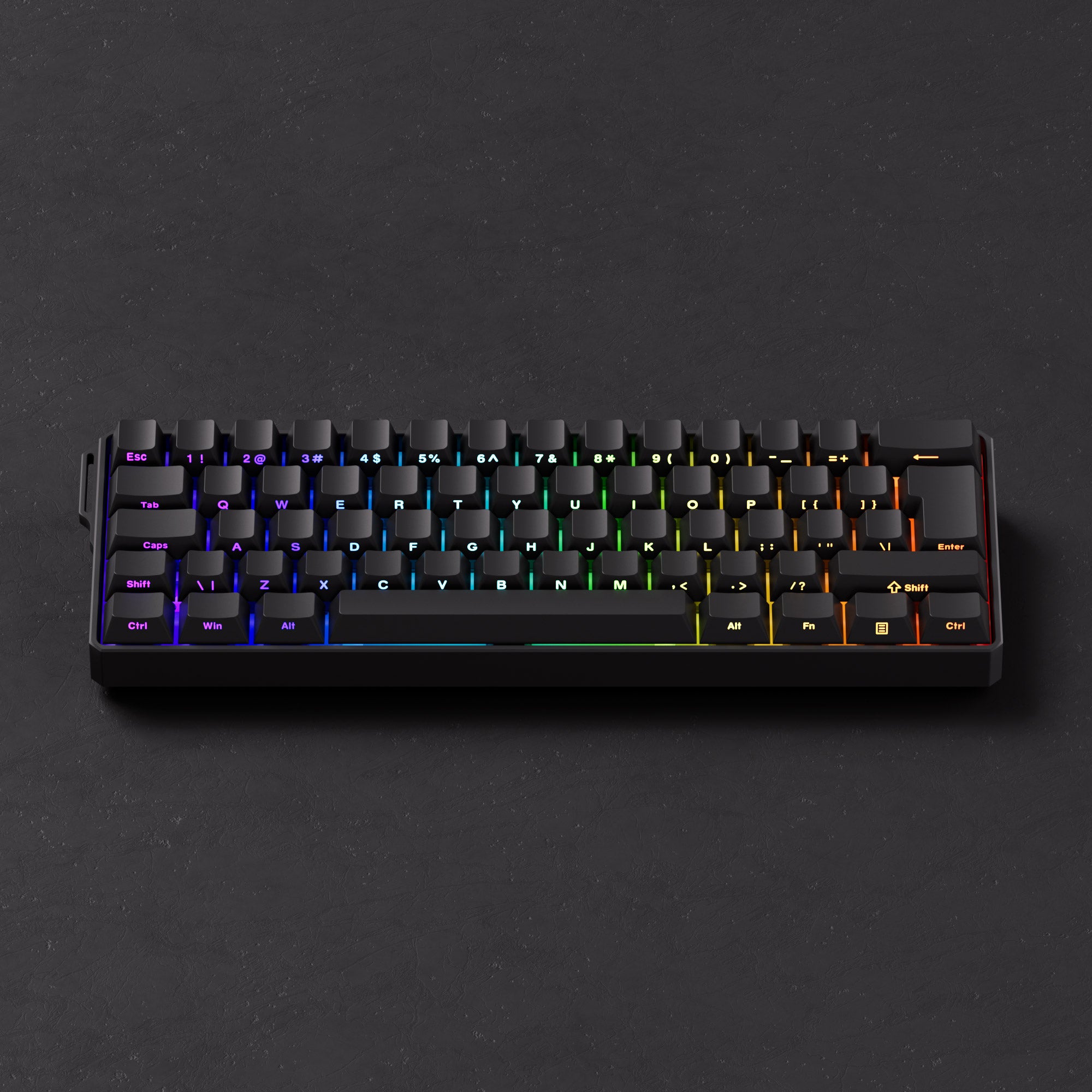 FUN60 Ultra ISO HE Magnetic Keyboard Front View