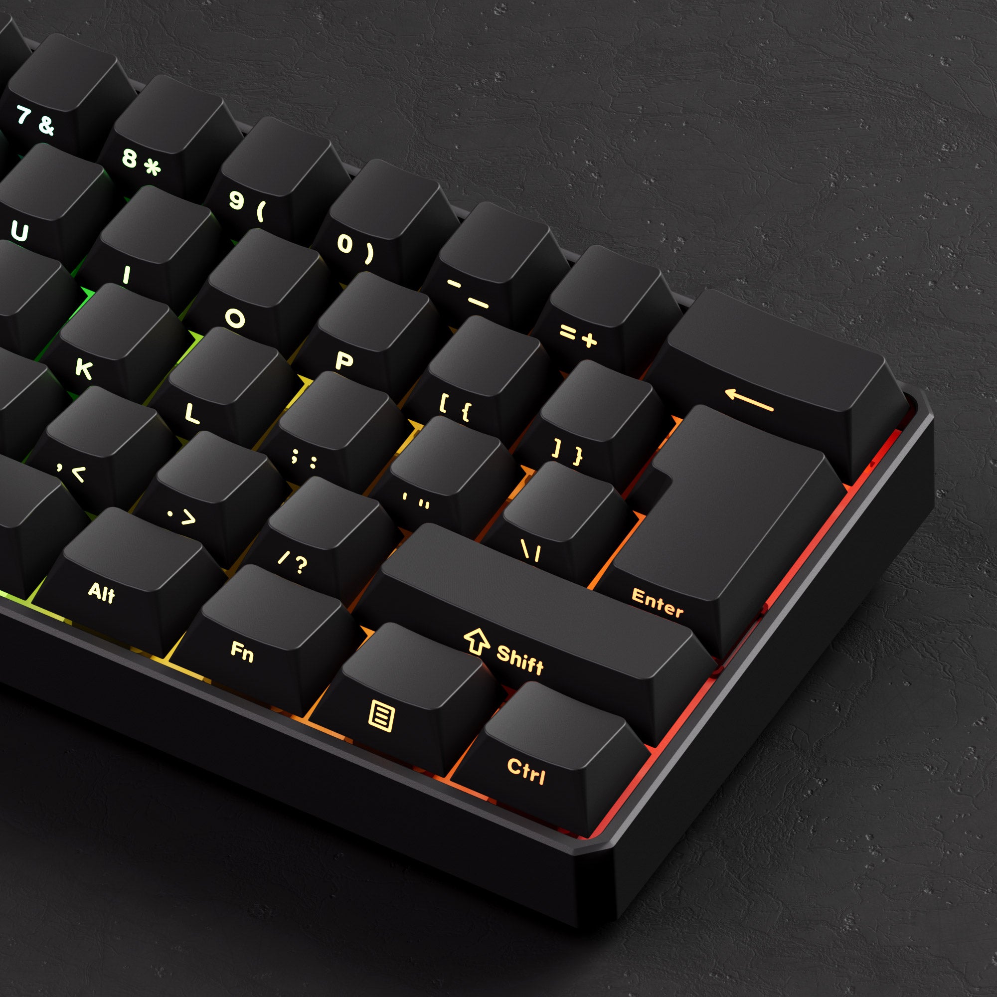FUN60 Ultra ISO HE Magnetic Keyboard Right Details
