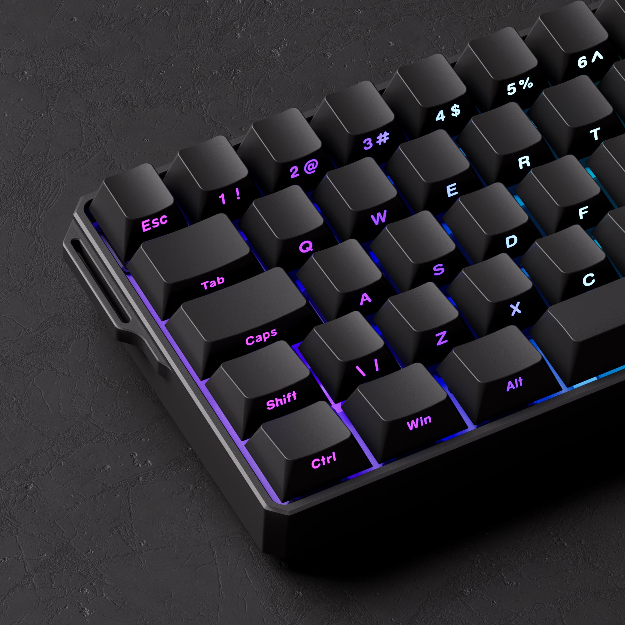 FUN60 Ultra ISO HE Magnetic Keyboard Left Details
