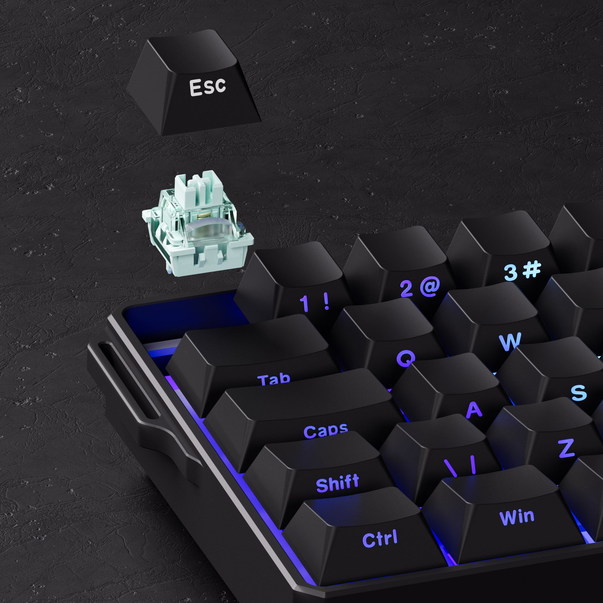FUN60 Ultra ISO HE Magnetic Keyboard Hot Swappable Switches