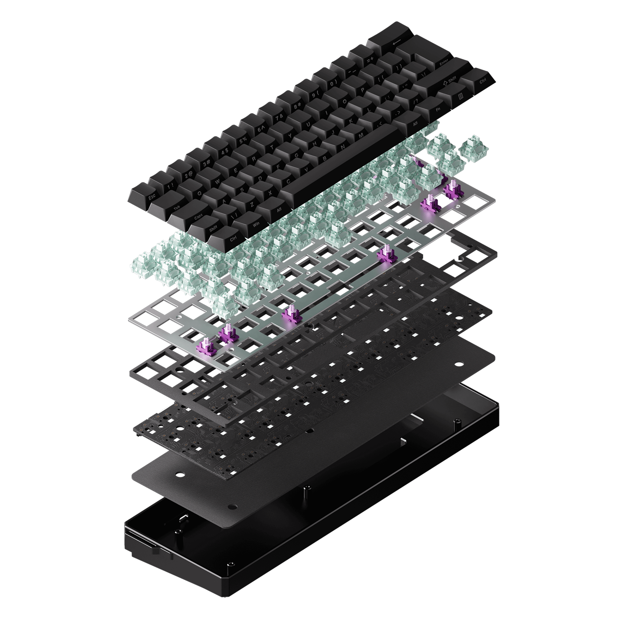 FUN60 Ultra ISO HE Magnetic Keyboard Structure
