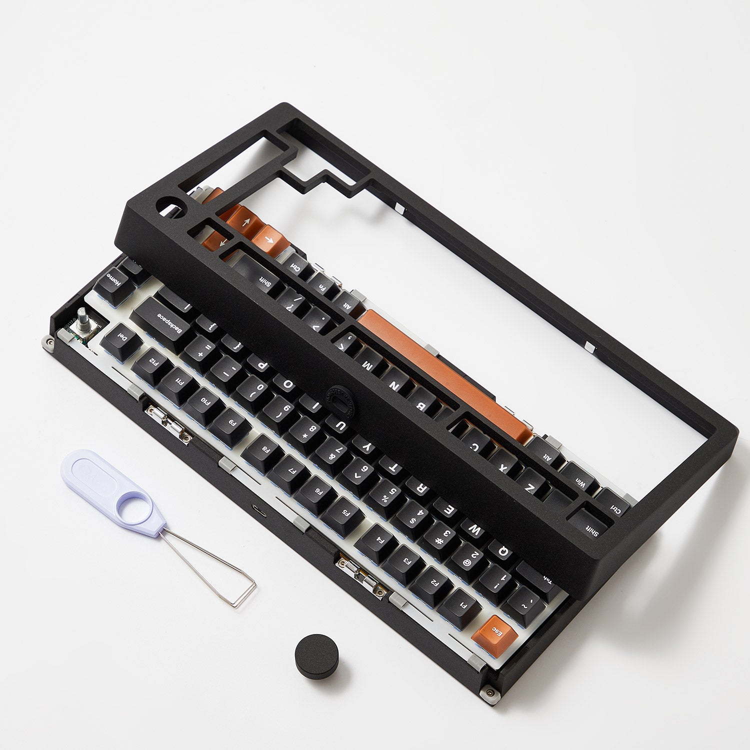 MonsGeek M1 V5- Black on White- Black & Silver