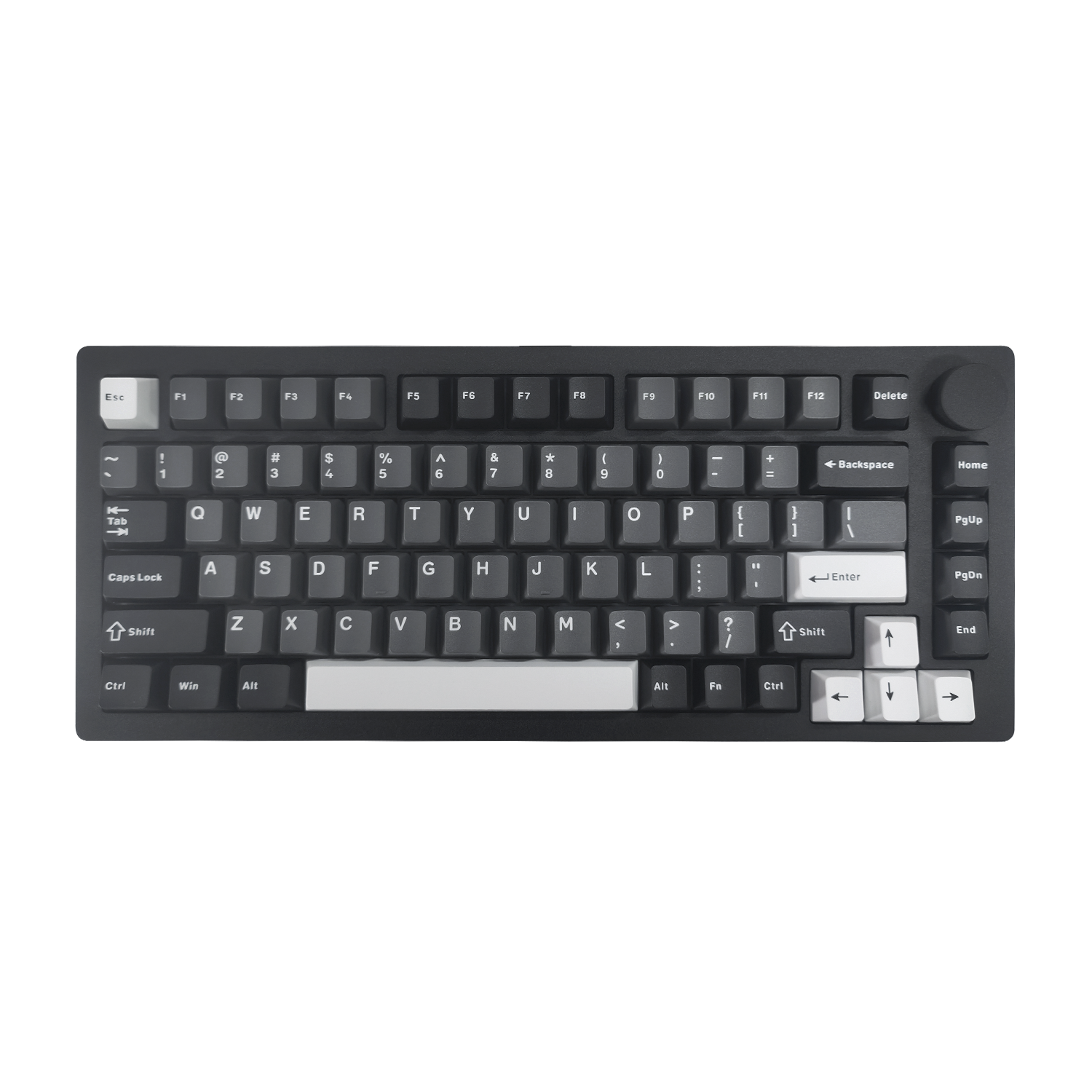 MonsGeek M1 V5 Custom Mechanical Keyboard Black Silver Theme