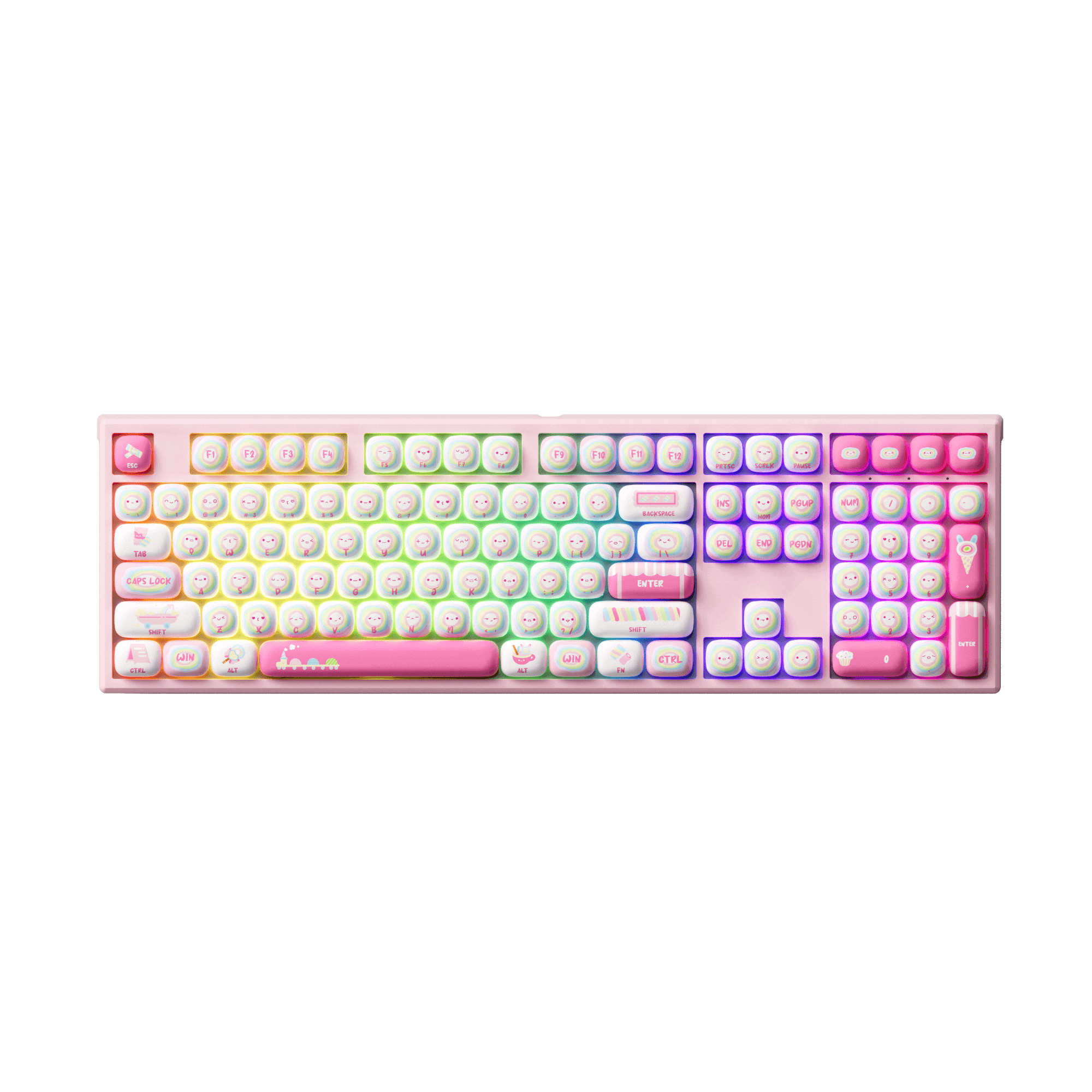 Monsgeek MG108B Rainbow Marshmallows Mechanical Keyboard | Monsgeek EU