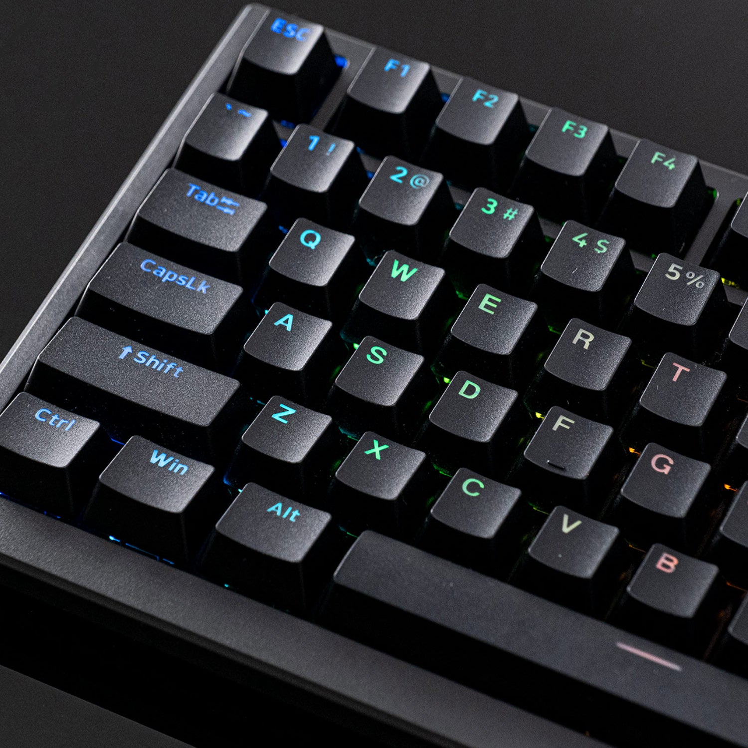 shine-through keycaps of monsgeek MG75S HE magnetic switch keyboard