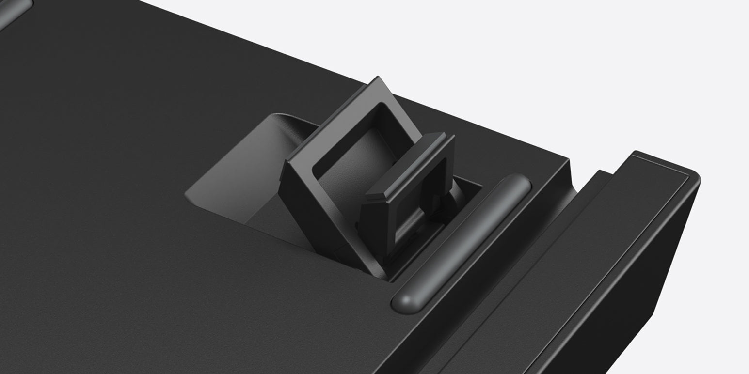 two adjustable feet of monsgeek MG75S HE magnetic switch keyboard