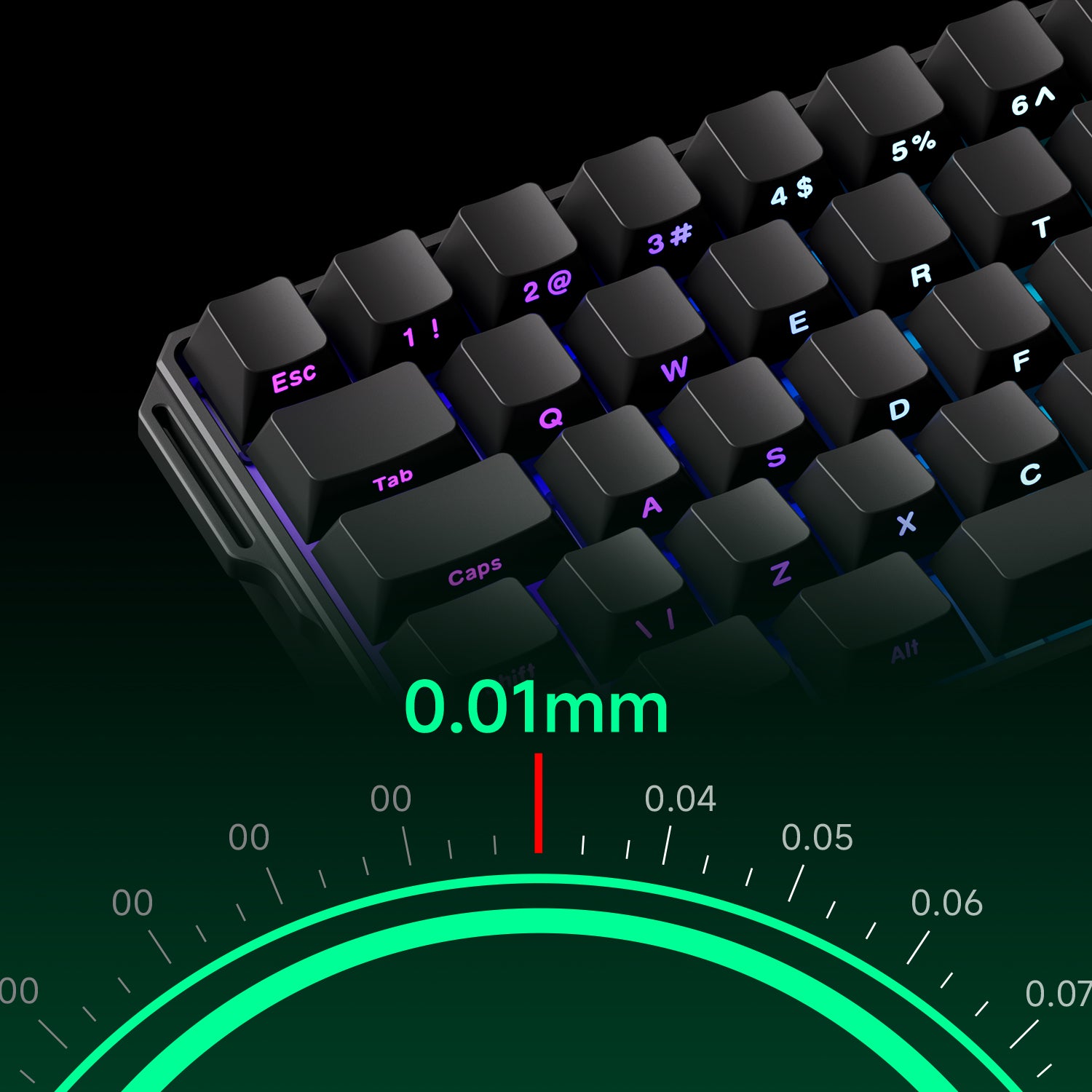 FUN60 Ultra ISO HE Magnetic Keyboard Full Range RT0.01mm