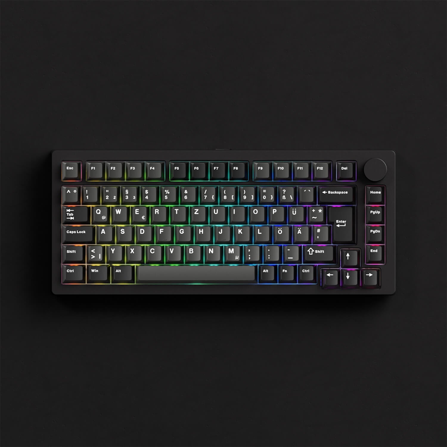 Monsgeek M1 V5 ISO-DE Black Silver with RGB