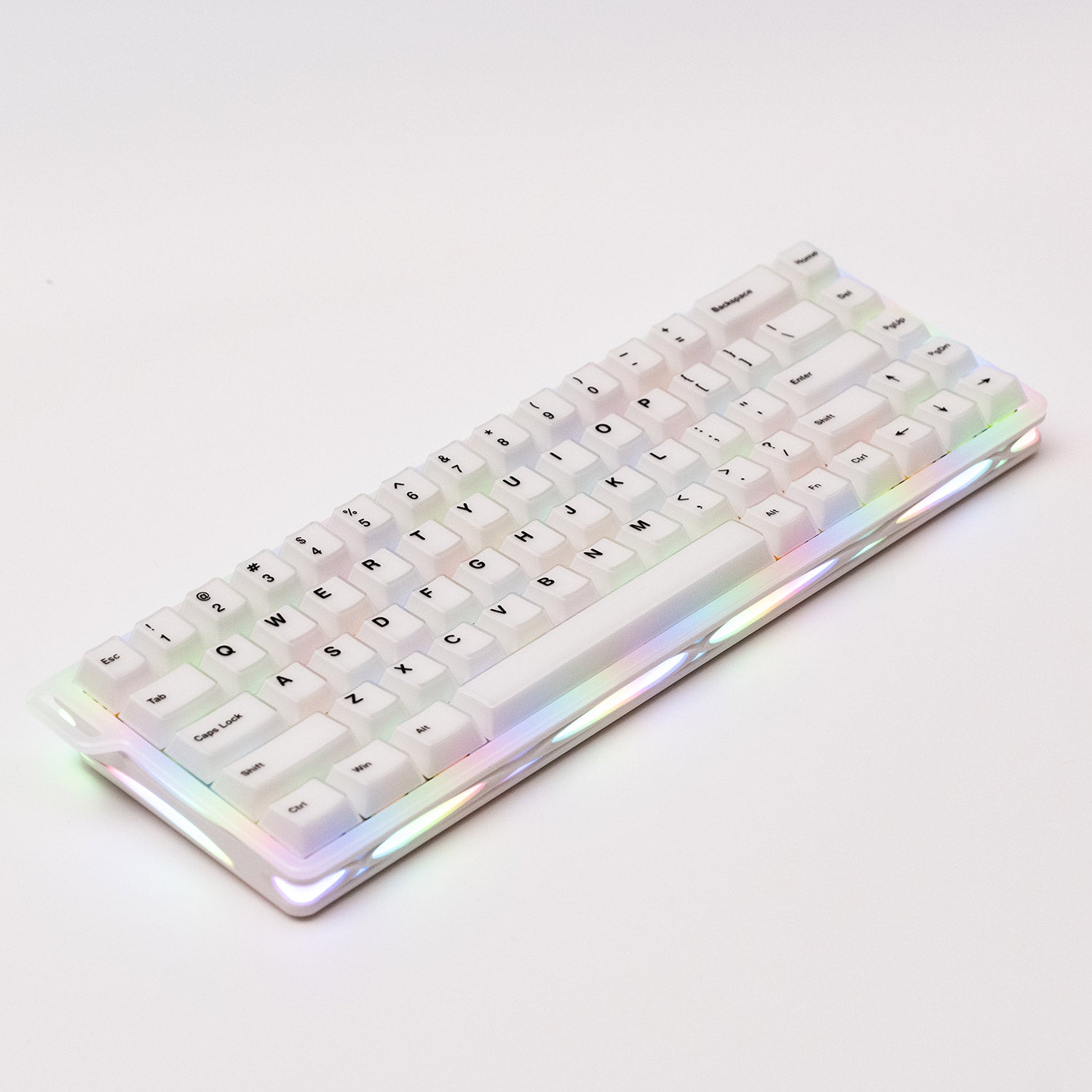 Verve68 HE keyboard side details on a white background