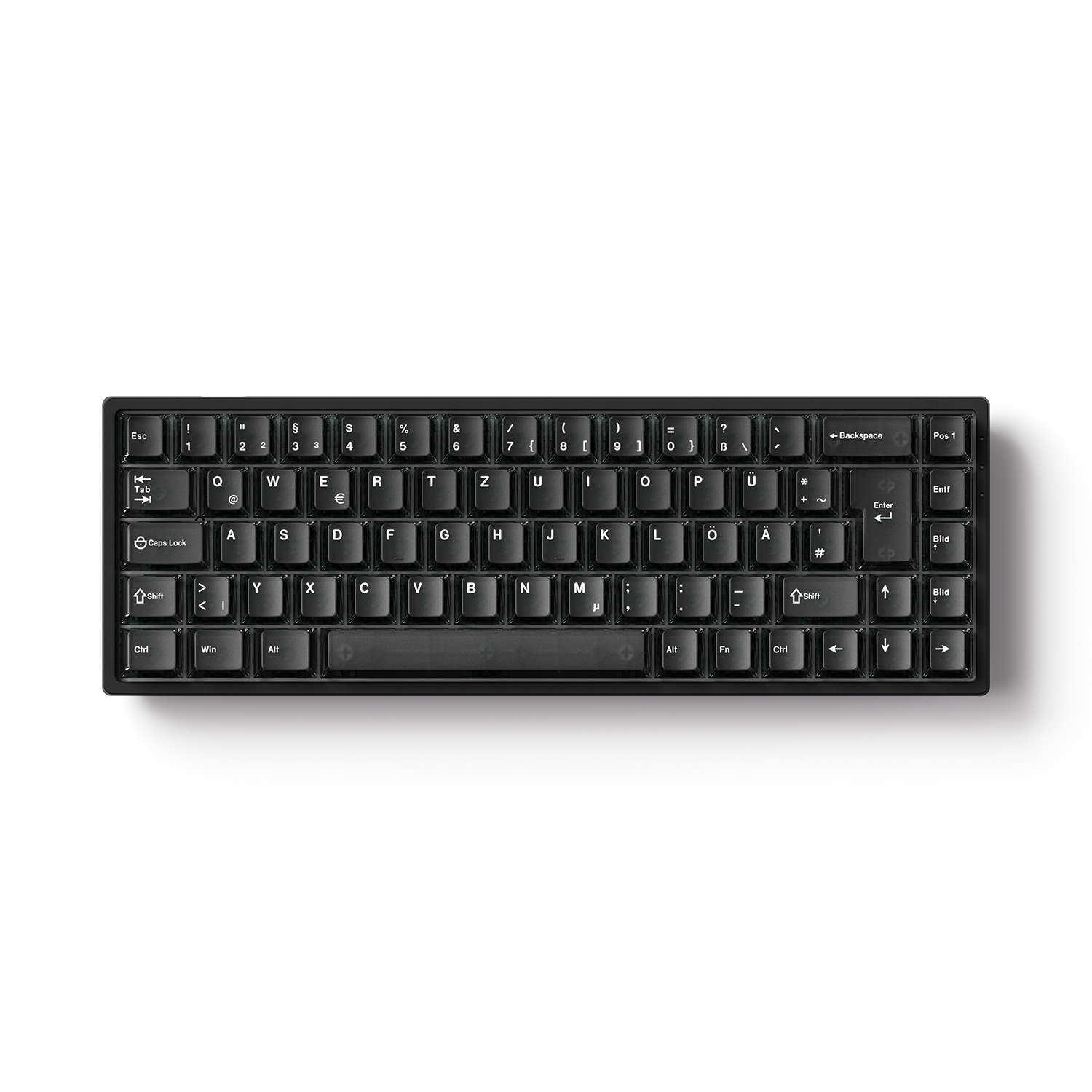 Monsgeek FUN68 ISO HE Keyboard on a white background