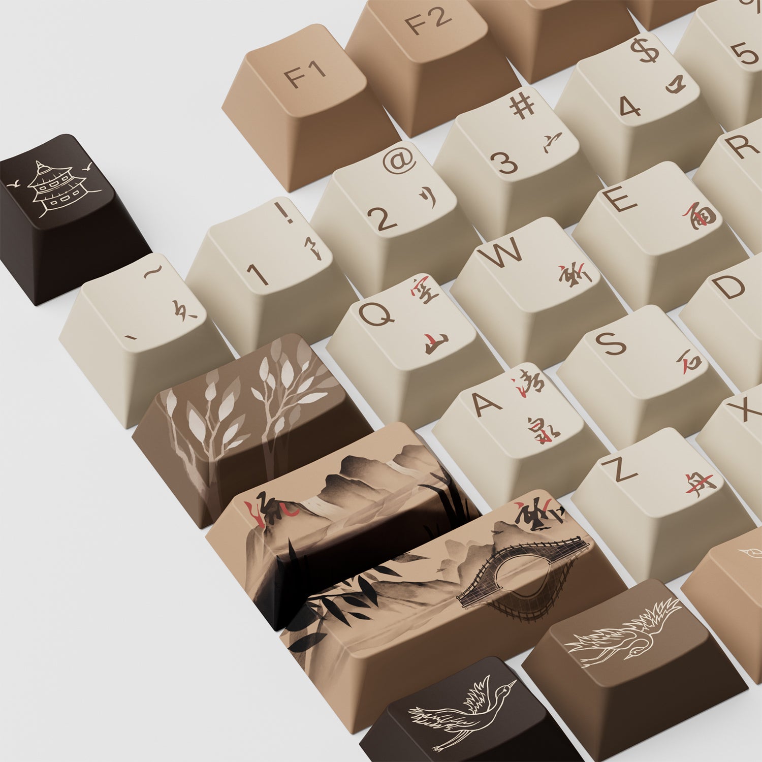 Akko Mountain Seclusion Keycap Set (140-key)