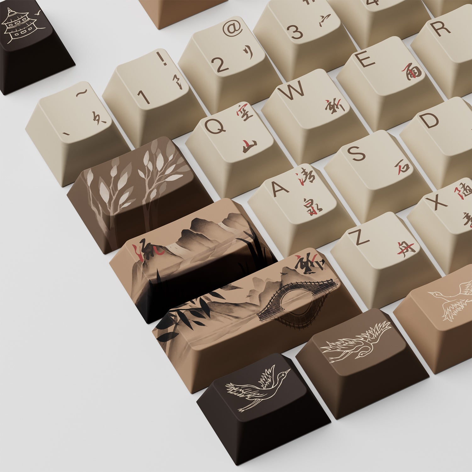Akko Mountain Seclusion Keycap Set (140-key)