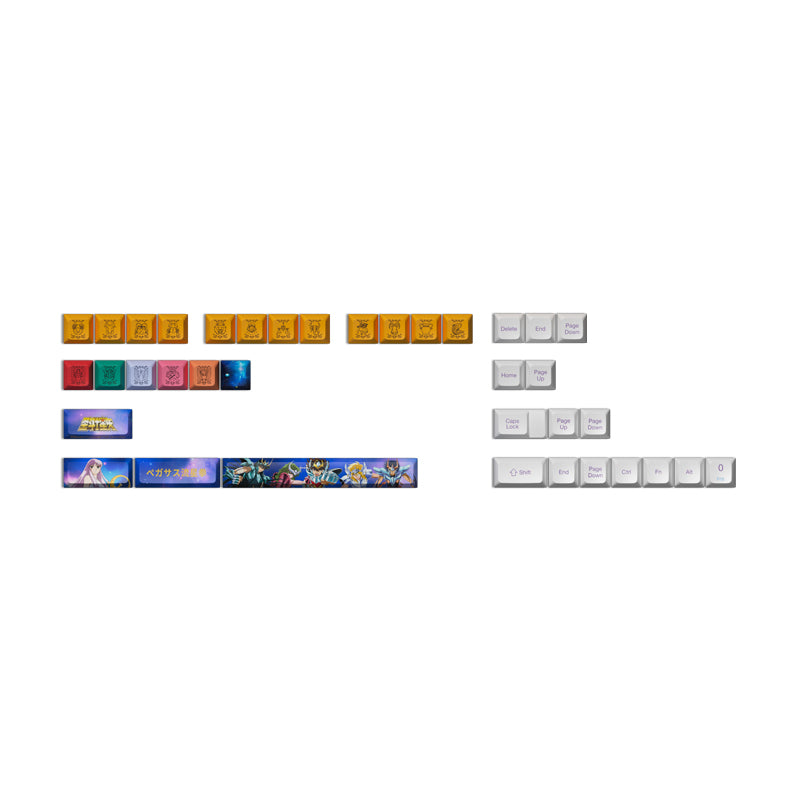 Akko Saint Seiya Keycap Set (145-key)