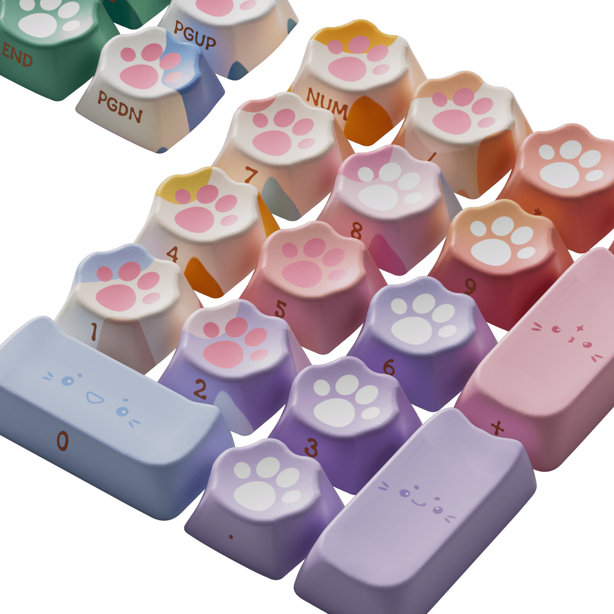 Akko Kitty Paws Keycap Set (142-key)