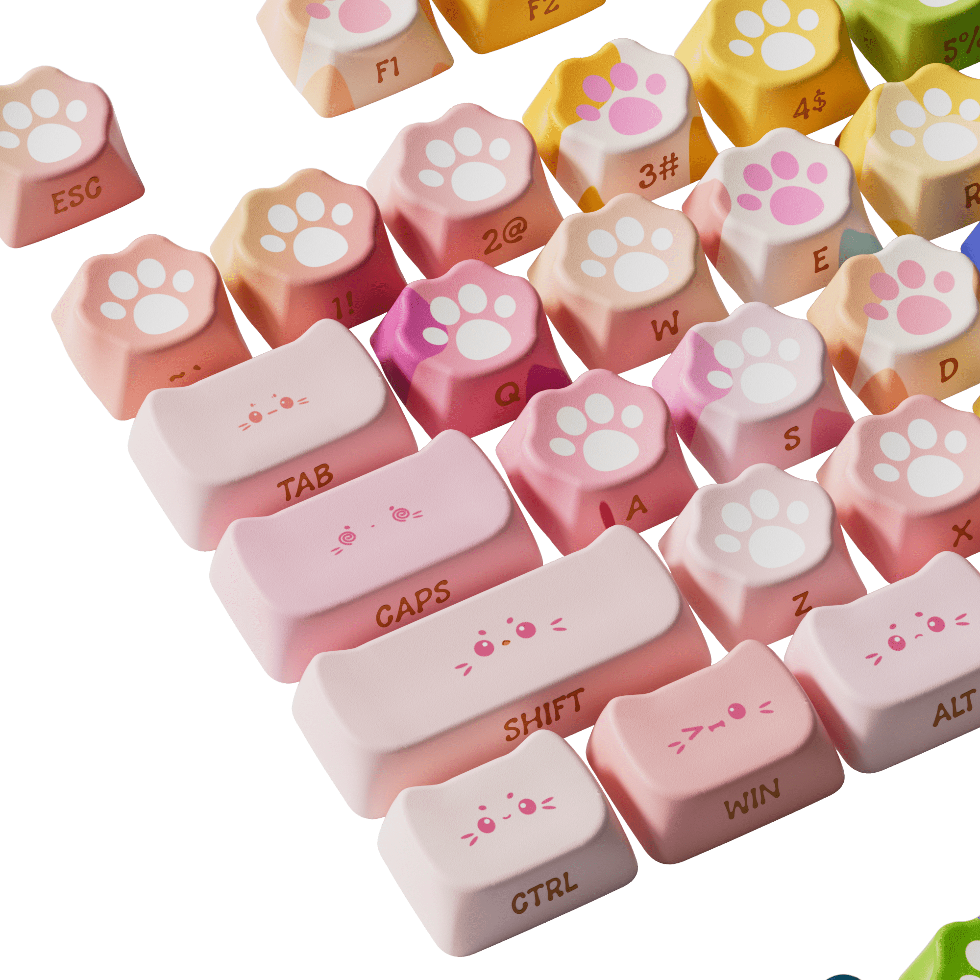 Akko Kitty Paws Keycap Set (142-key)