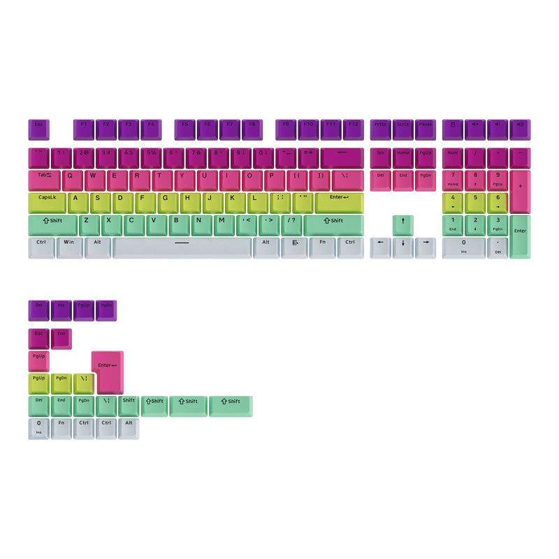Rainbow Gradient Keycap Set (132-key)