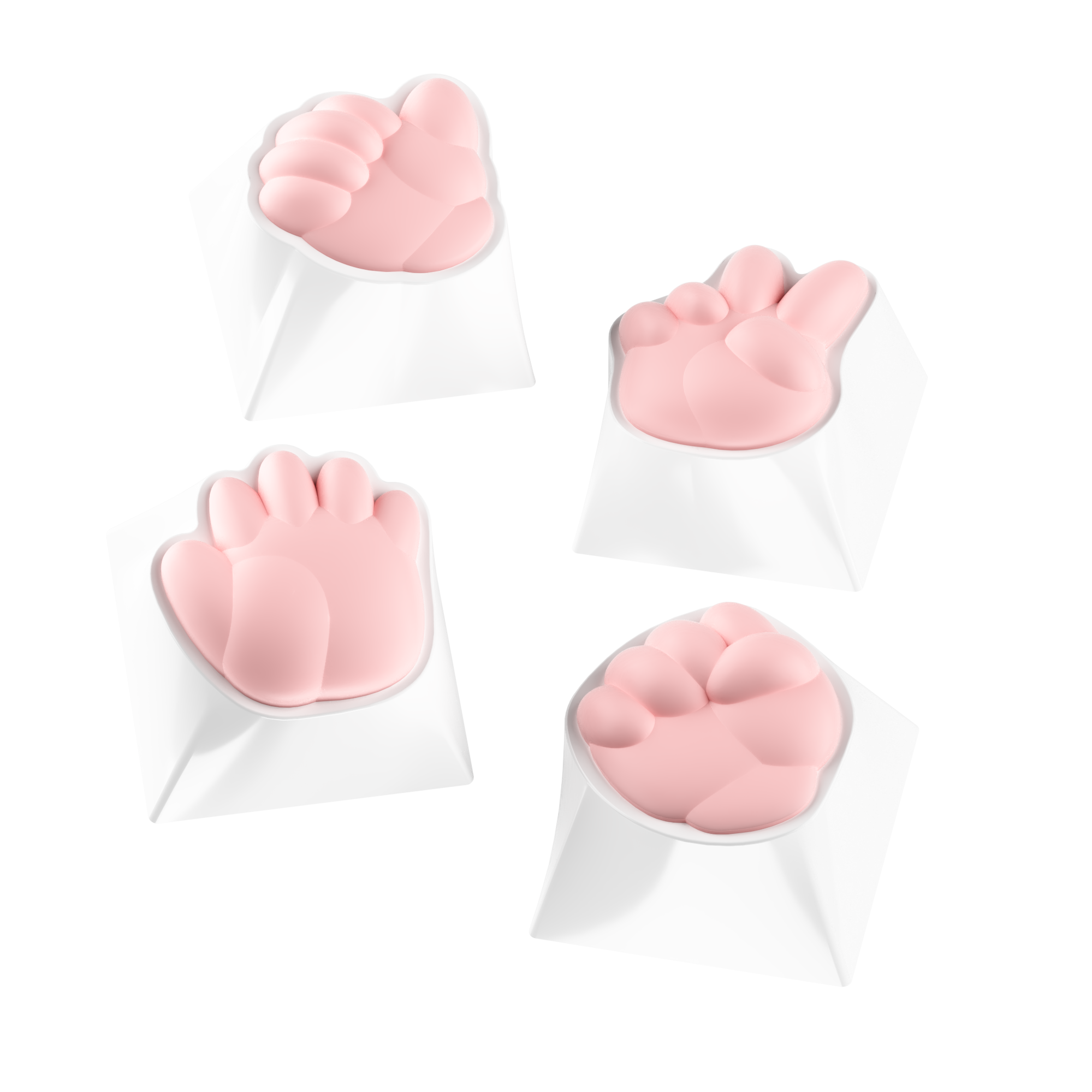 Rock, Paper, Scissors and Praise Artisan Keycaps