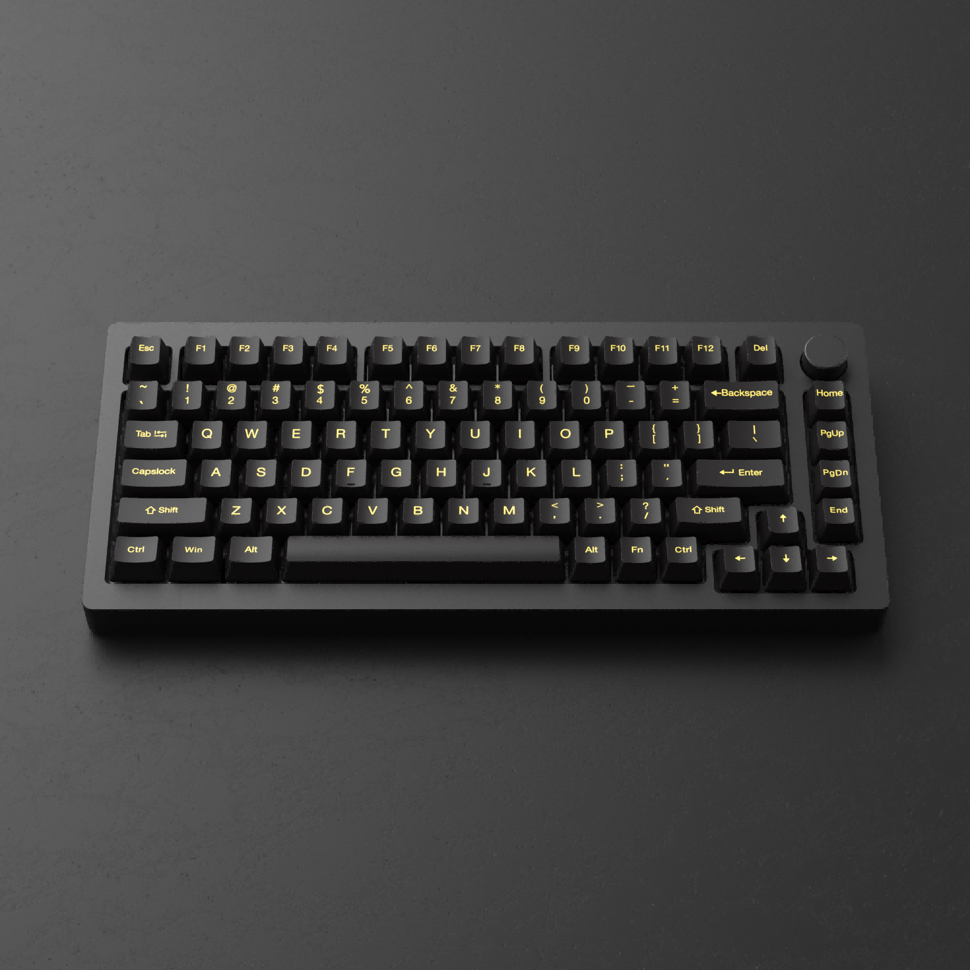 black monsgeek m1w aluminum mechanical keyboard