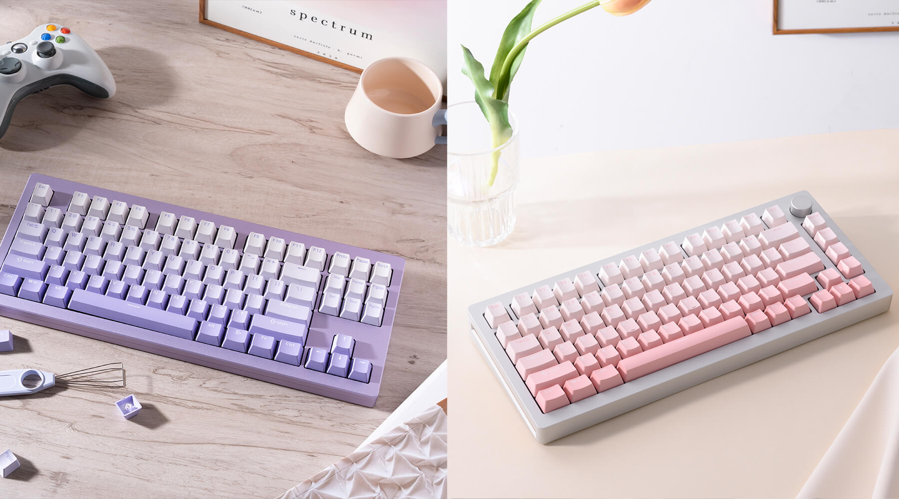 MonsGeek M3W TKL Keyboard vs M1W 75% Keyboard